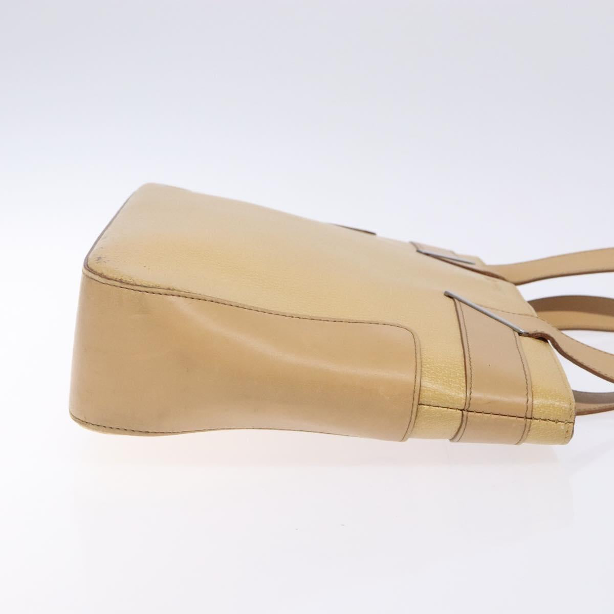 Gucci Beige Leather Tote Bag