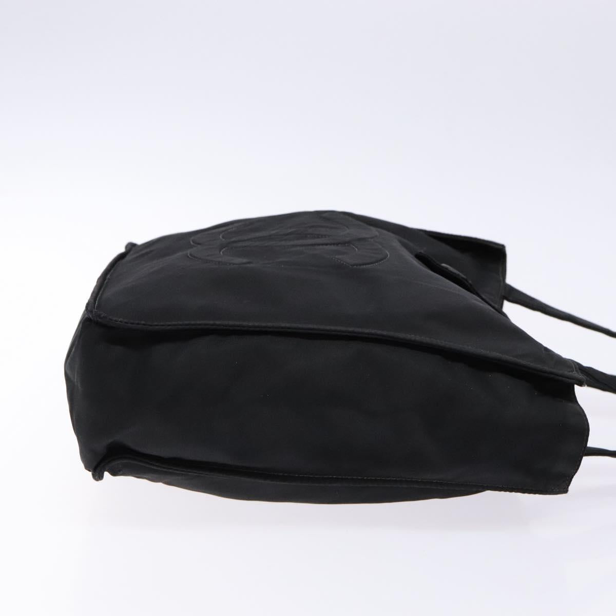 Chanel Logo Cc Black Nylon Tote Bag