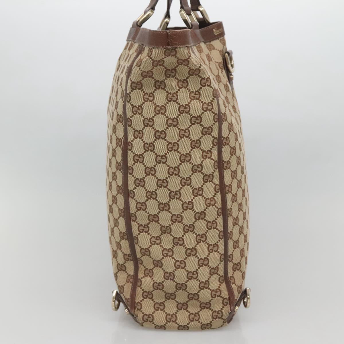 Gucci Abbey Beige Canvas Tote Bag