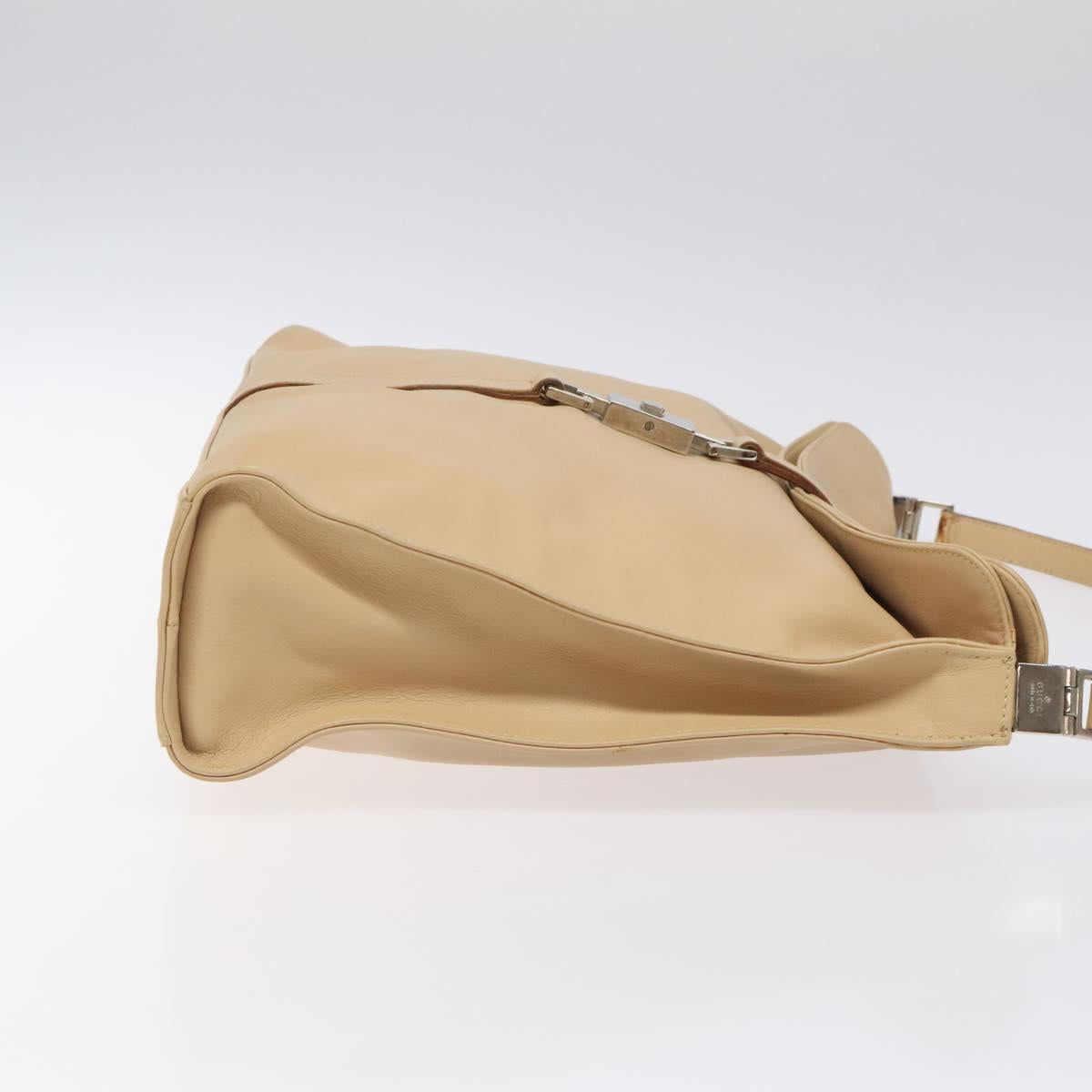 Gucci Jackie Beige Leather Shoulder Bag