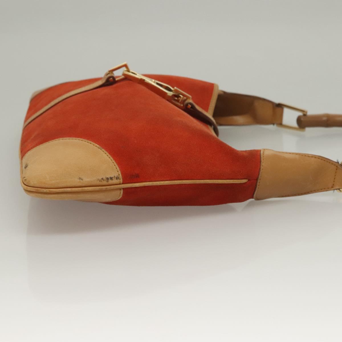 Gucci Jackie Red Suede Shoulder Bag