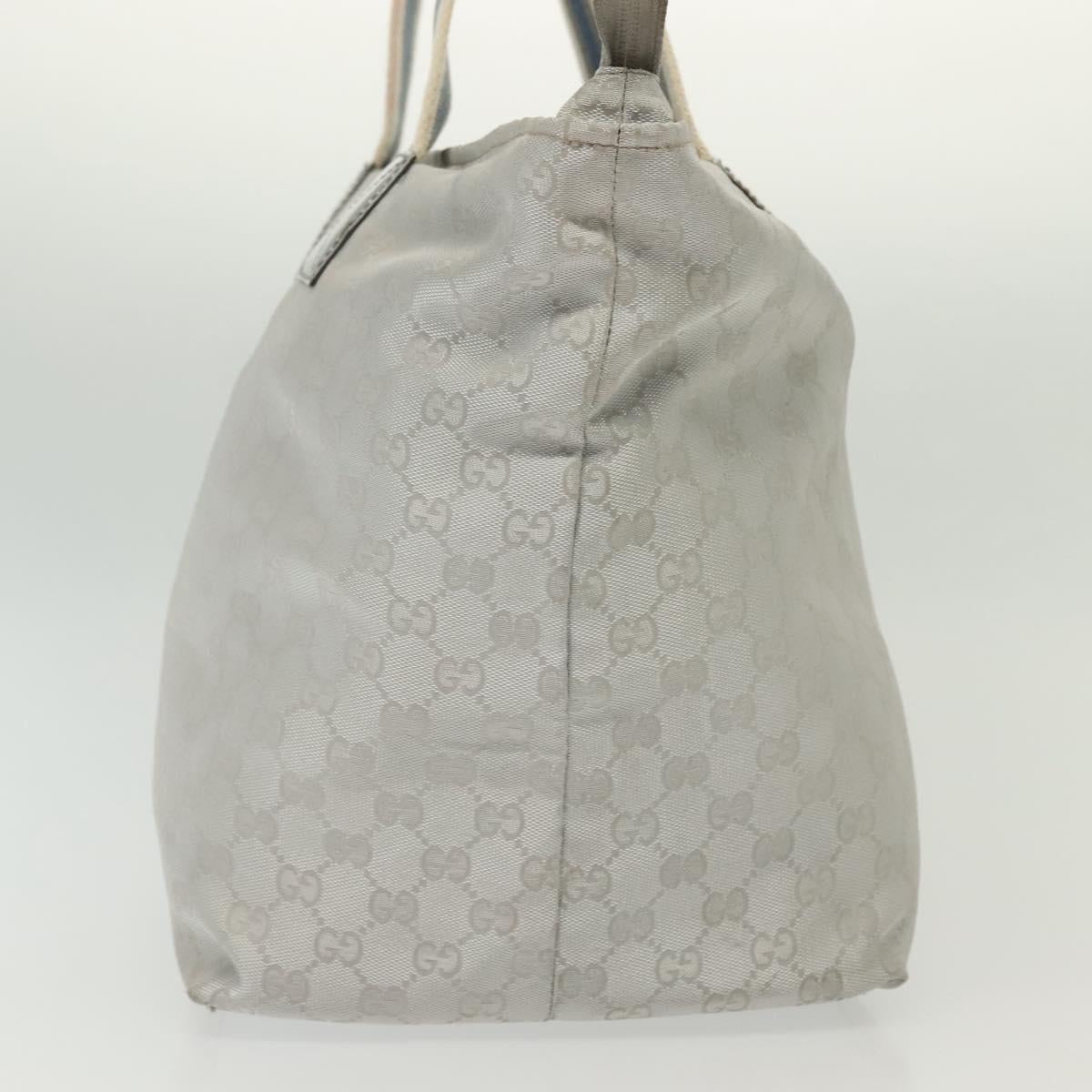 Gucci Gg Canvas Silver Canvas Tote Bag