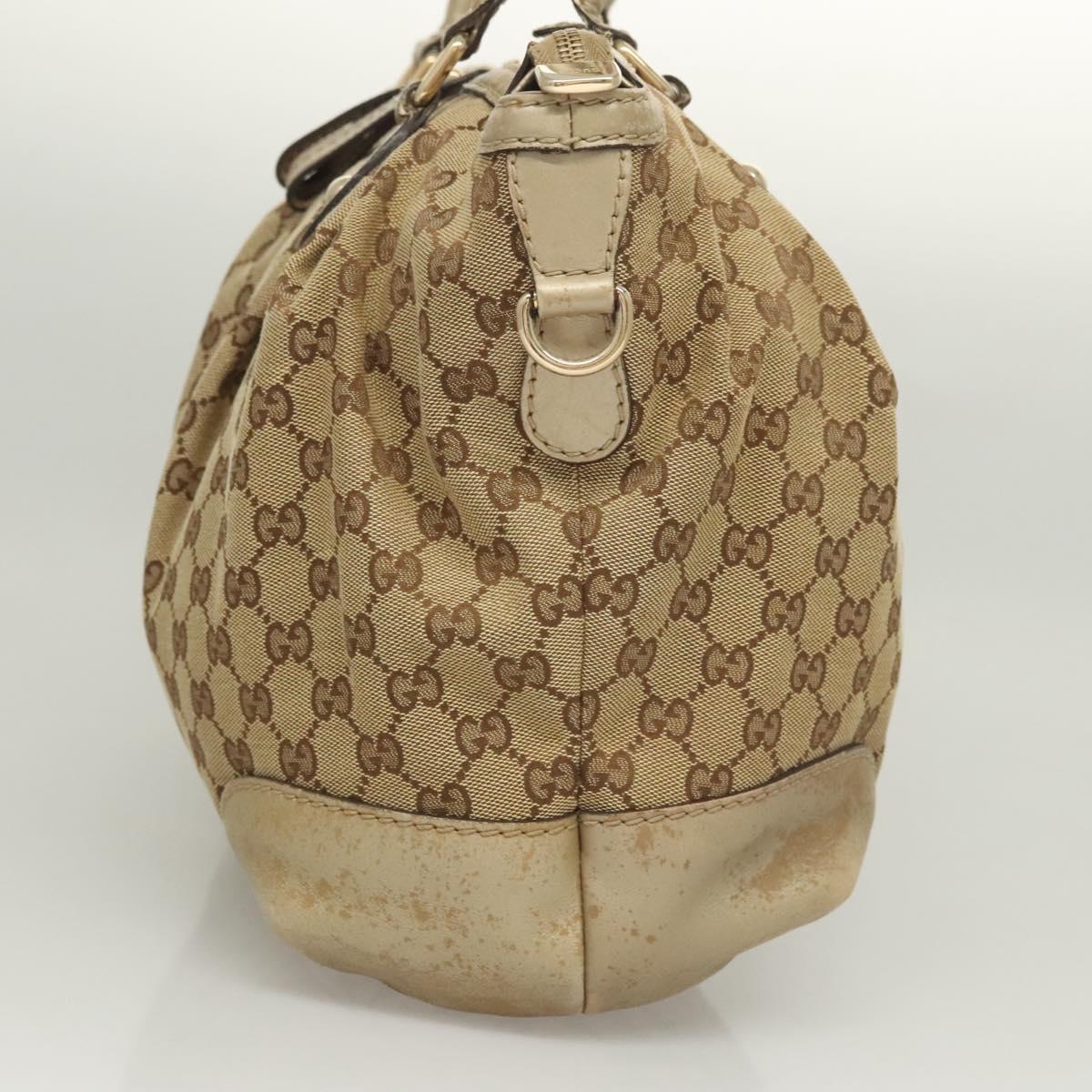 Gucci Sukey Beige Canvas Handbag