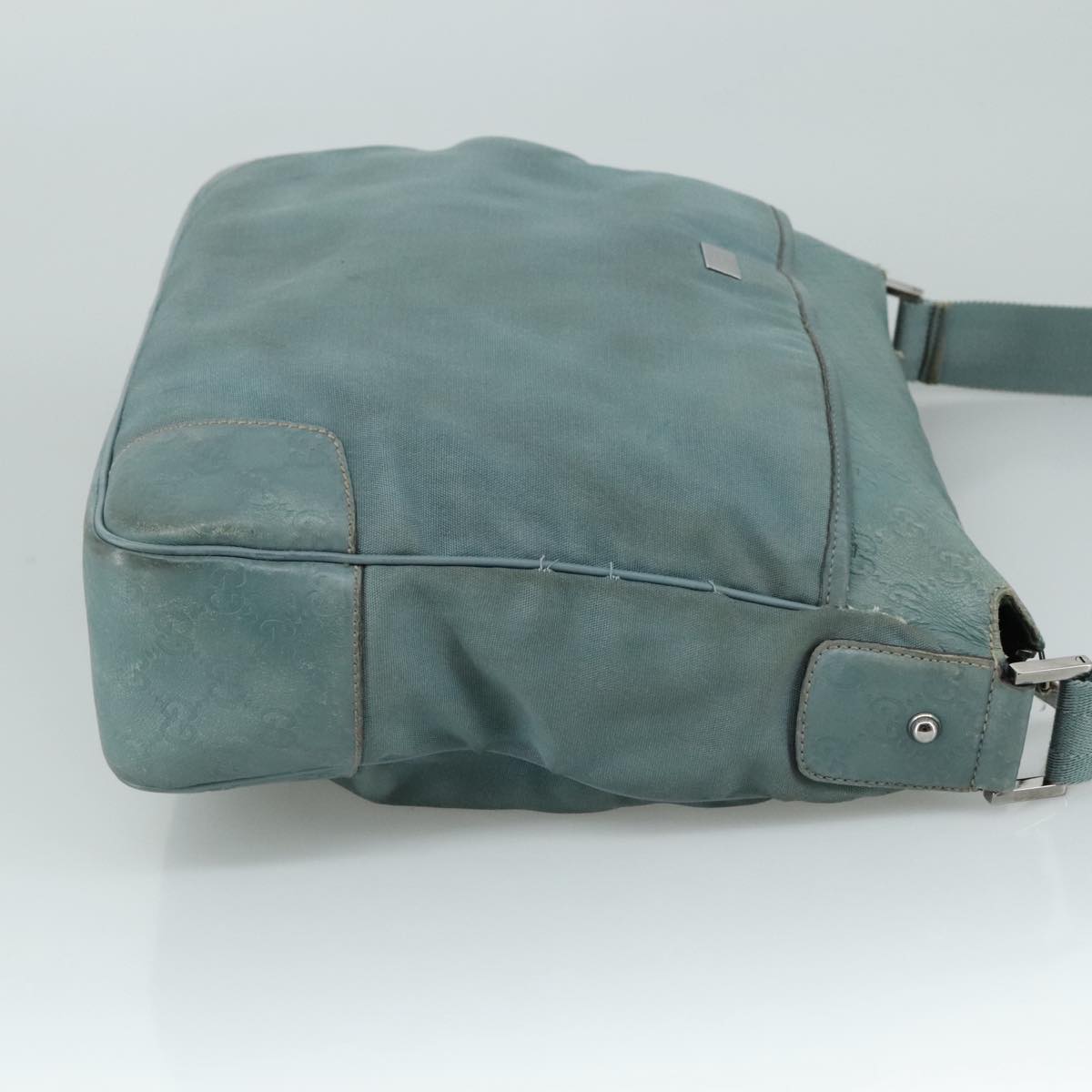 Gucci Gg Canvas Turquoise Canvas Shoulder Bag