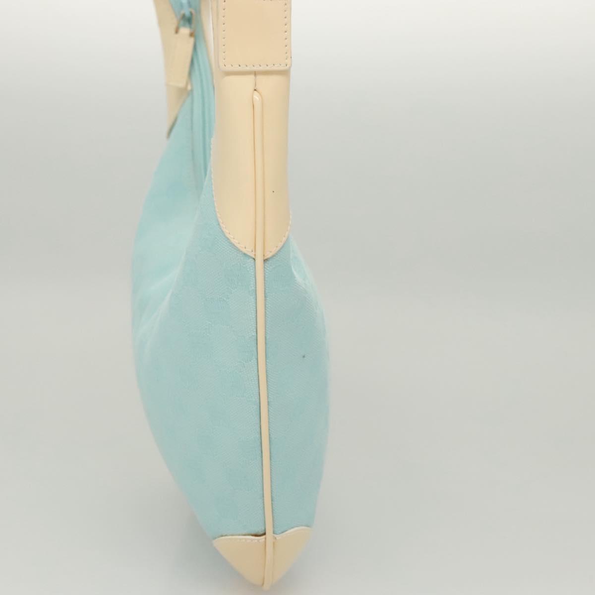 Gucci Hobo Blue Canvas Shoulder Bag