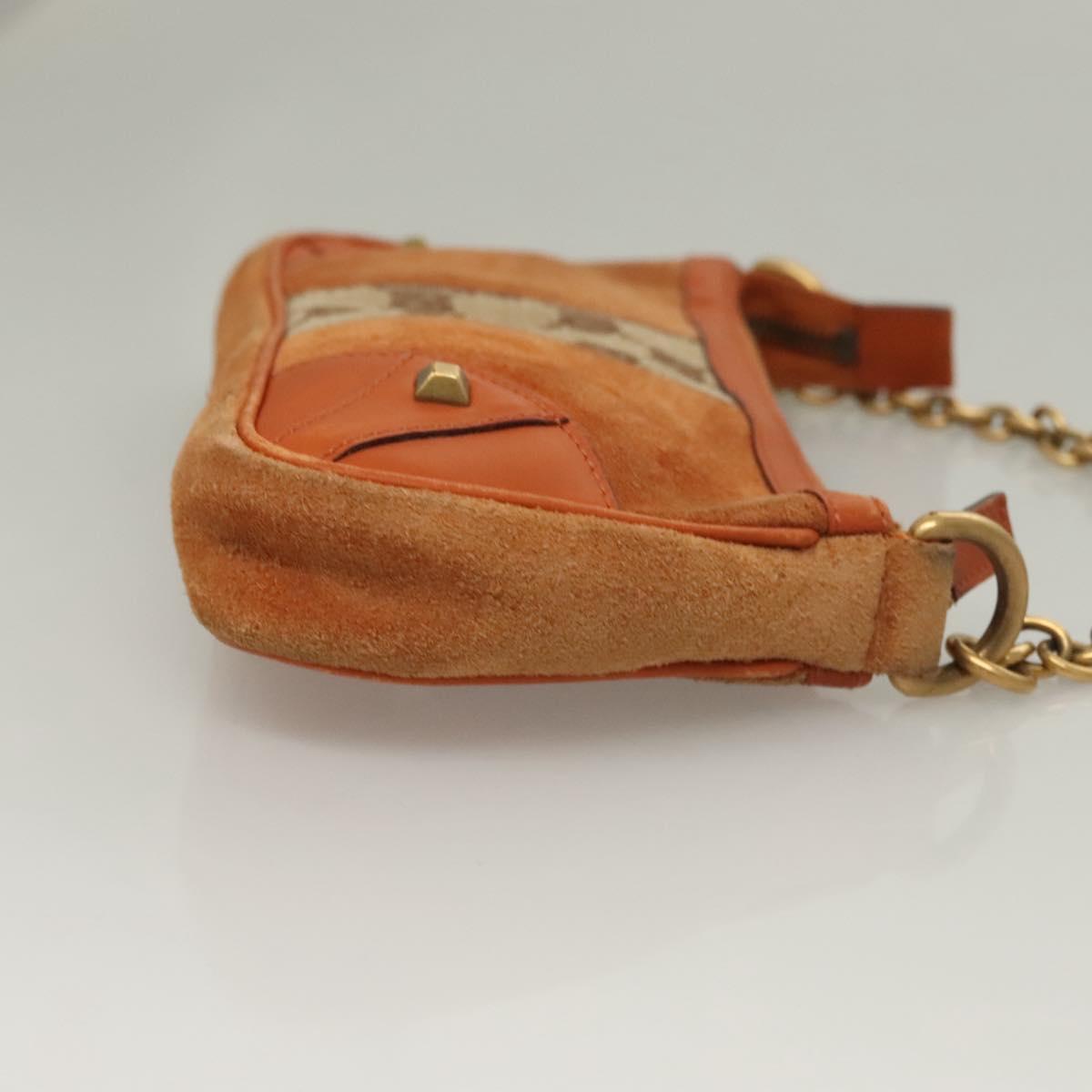 Gucci Gg Canvas Orange Canvas Handbag