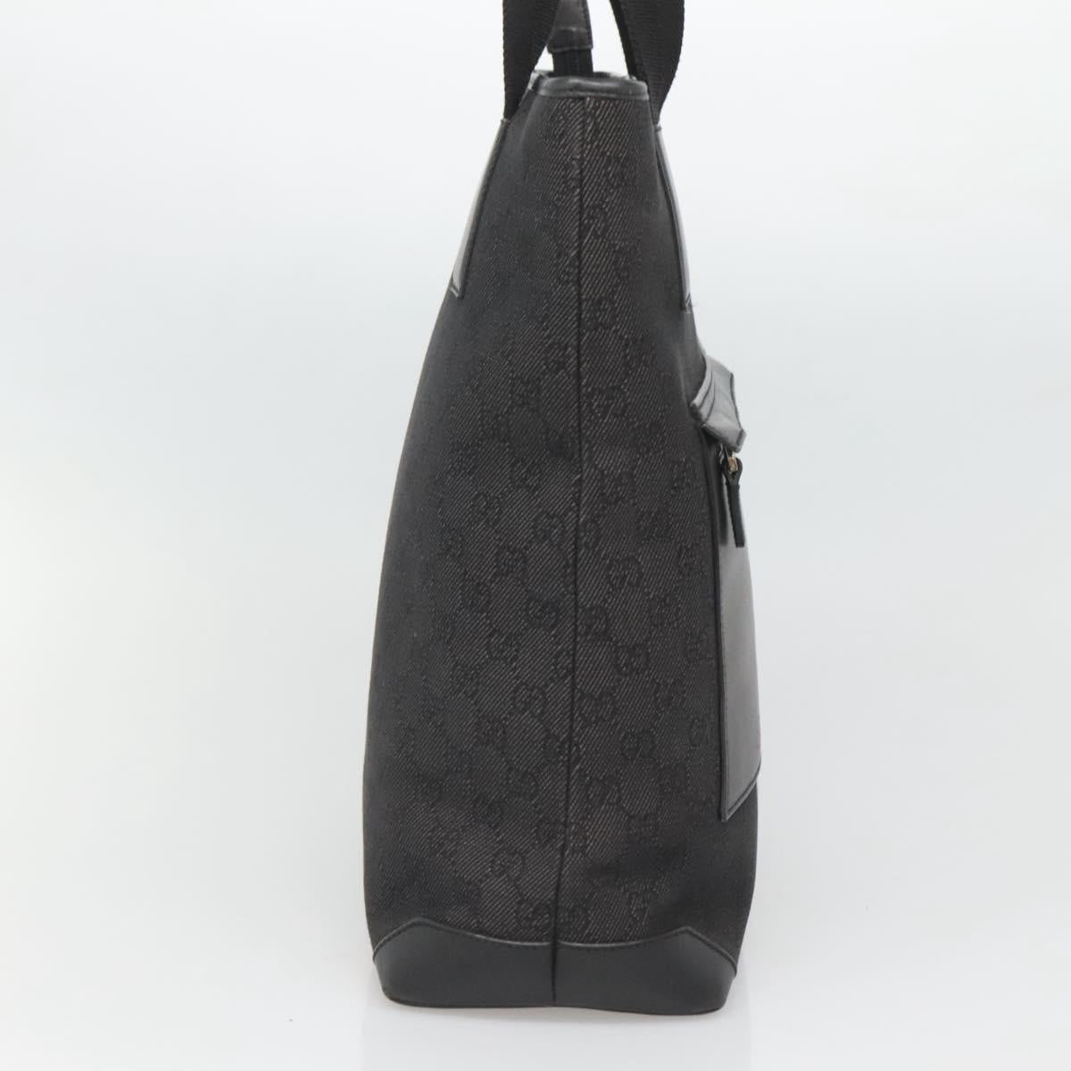 Gucci Gg Canvas Black Canvas Tote Bag