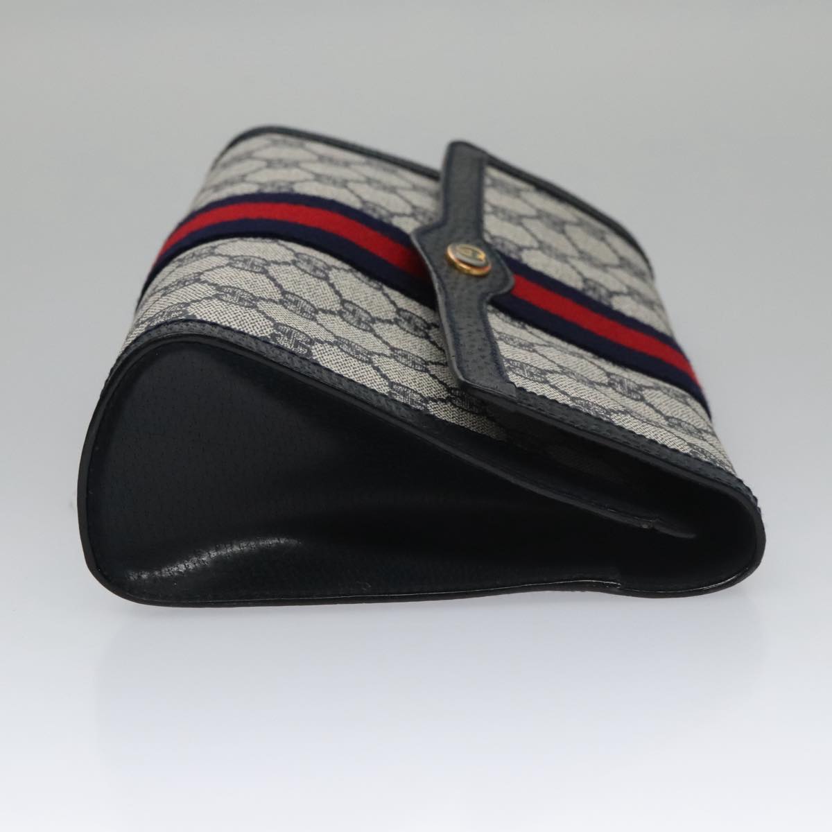 Gucci Gg Canvas Navy Canvas Clutch Bag