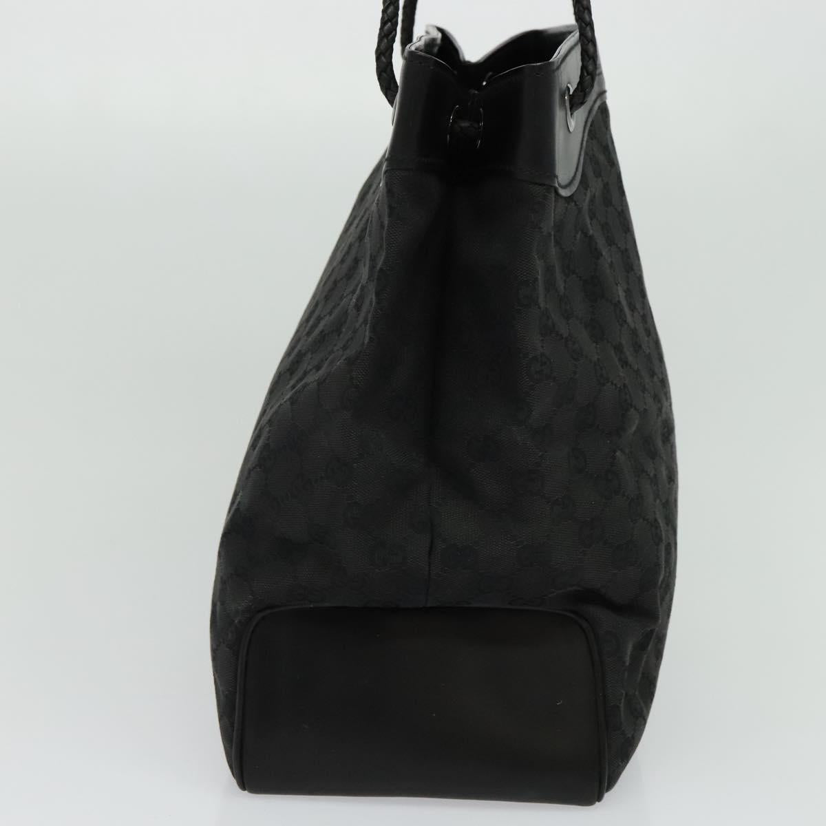 Gucci Gg Canvas Black Canvas Tote Bag