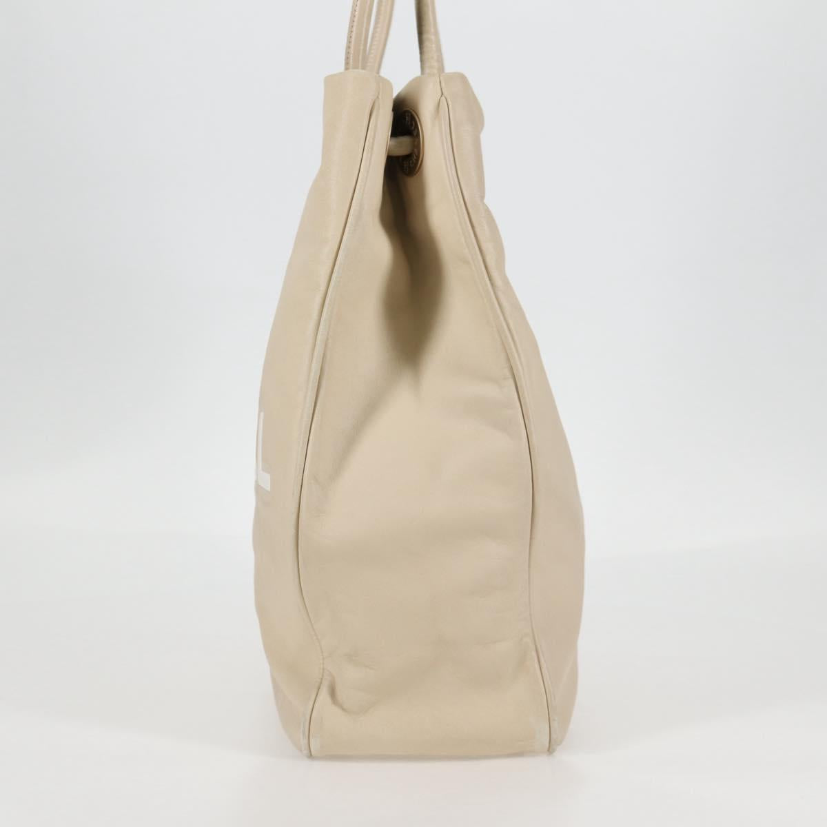 Chanel Camellia Beige Leather Tote Bag