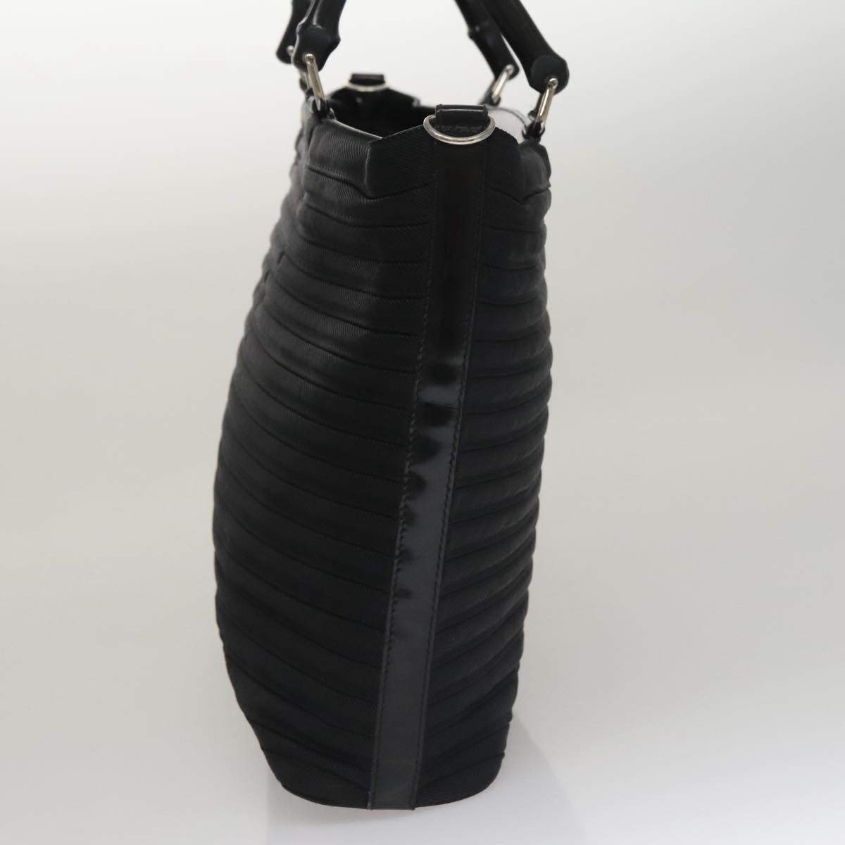 Gucci Bamboo Black Synthetic Handbag