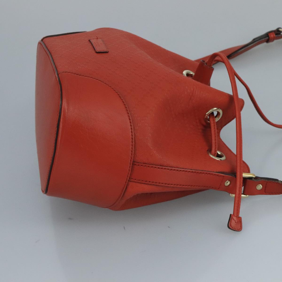 Gucci Diamante Orange Leather Shoulder Bag