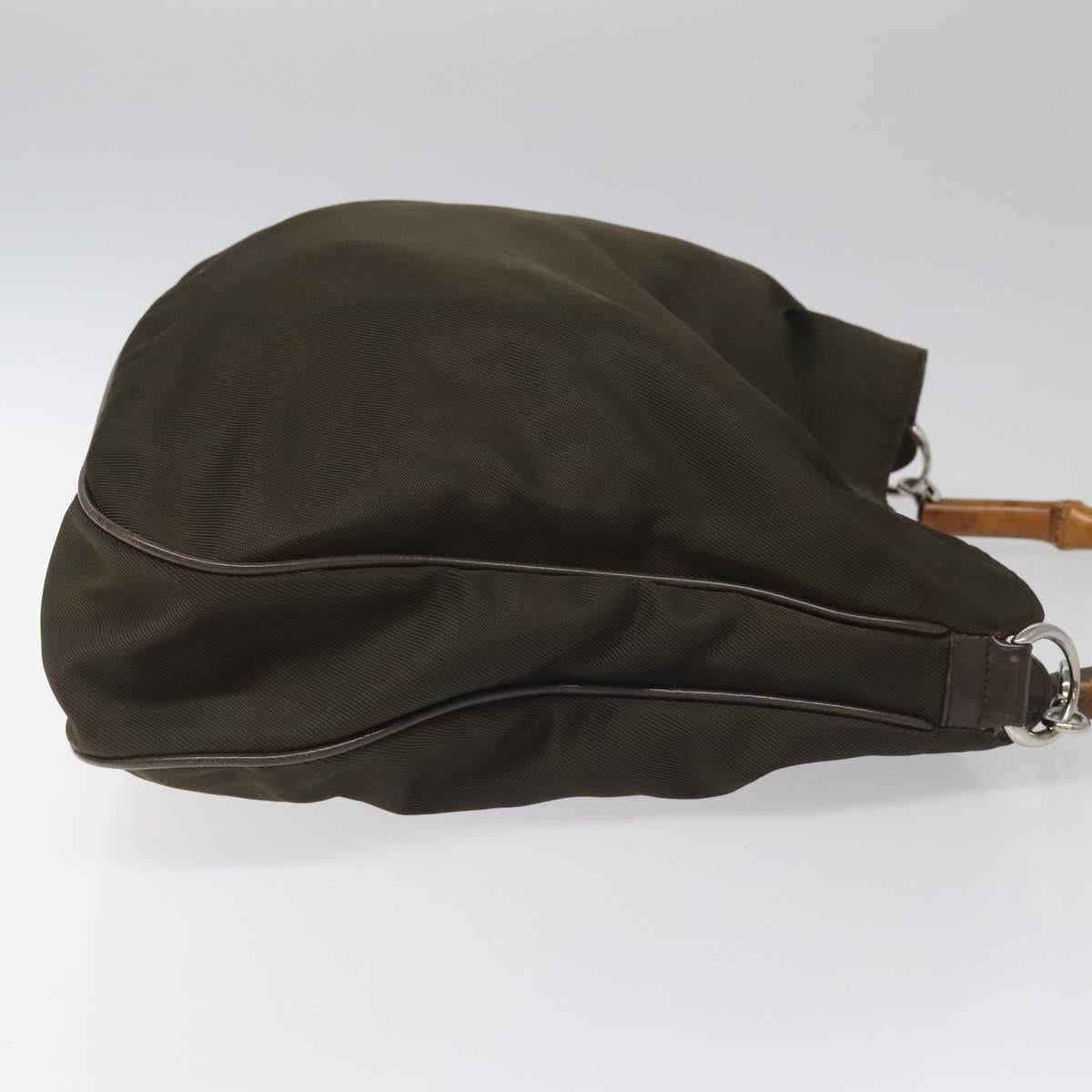 Gucci Bamboo Brown Synthetic Handbag