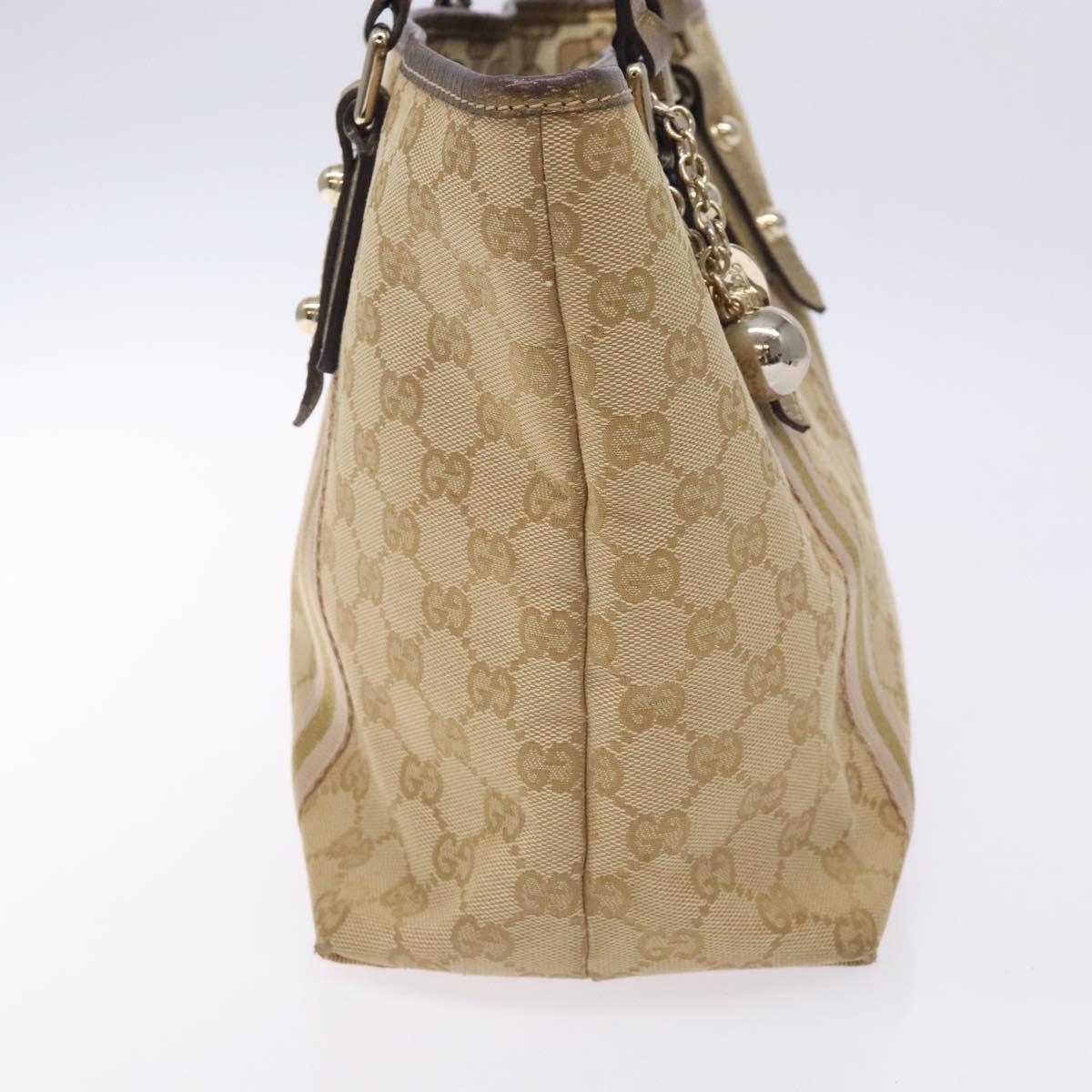 Gucci Sherry Beige Canvas Tote Bag