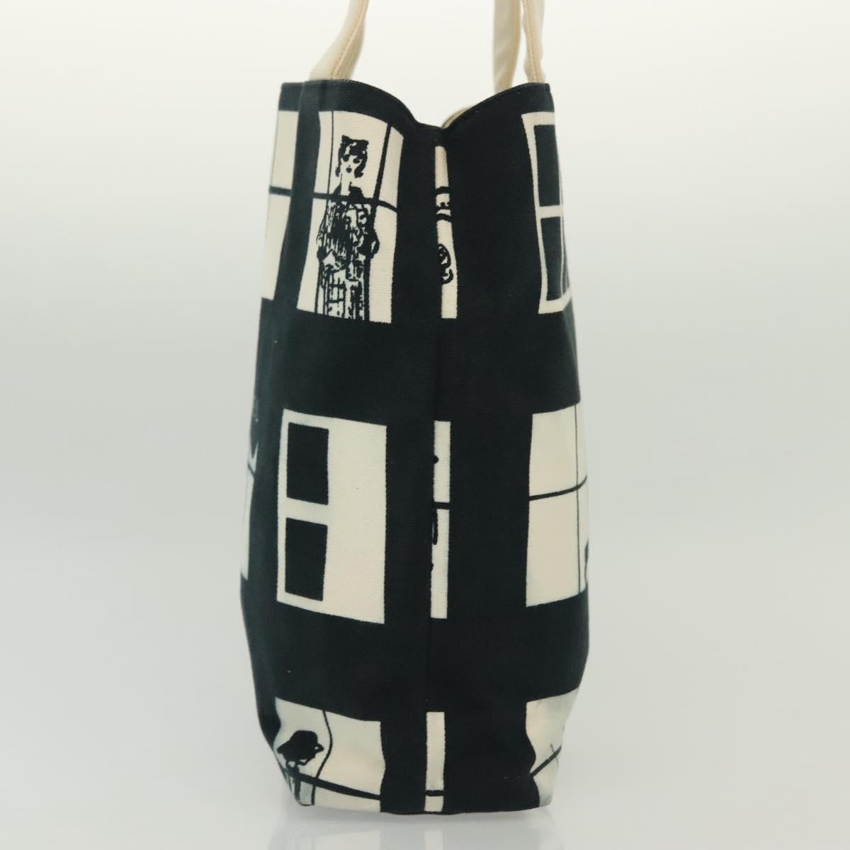 Chanel Window Black Canvas Tote Bag