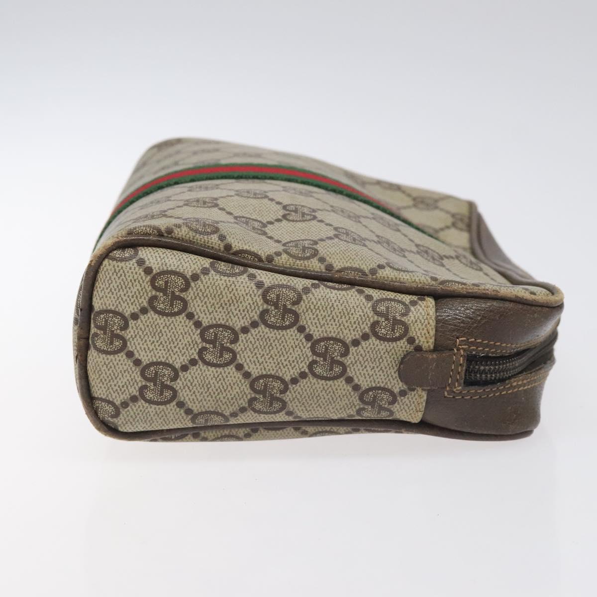 Gucci Ophidia Beige Canvas Clutch Bag