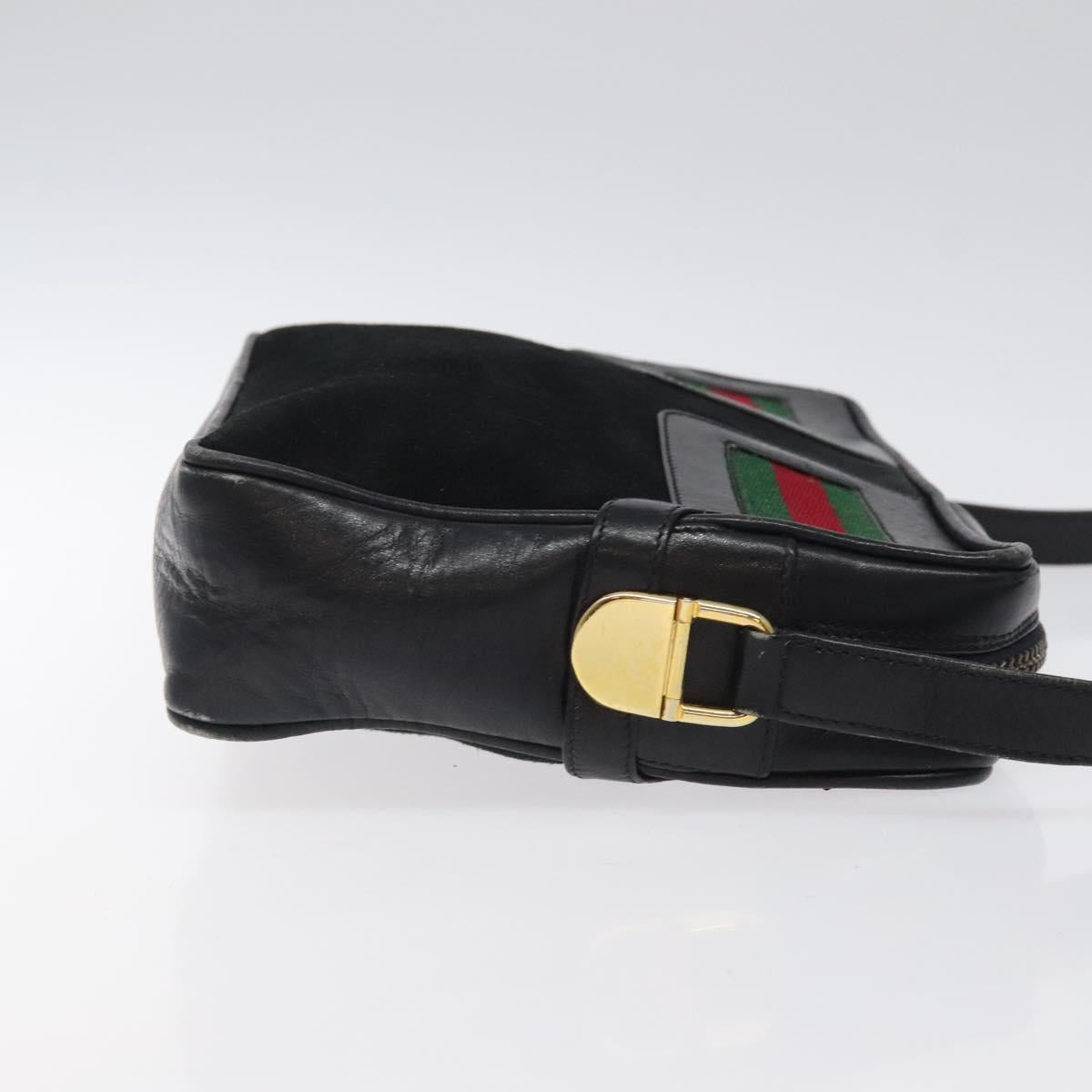 Gucci Ophidia Black Suede Shoulder Bag
