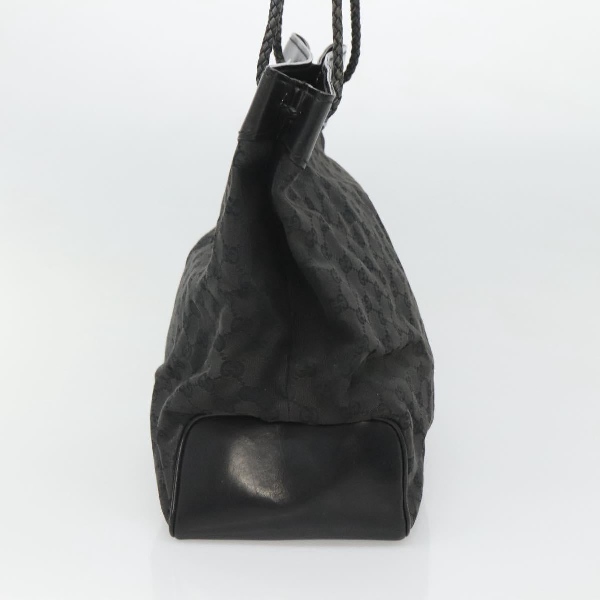 Gucci Gg Canvas Black Canvas Tote Bag