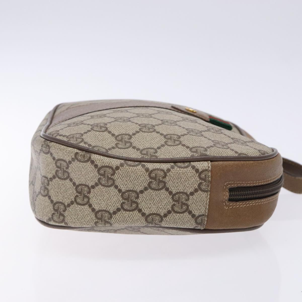 Gucci Sherry Beige Canvas Clutch Bag