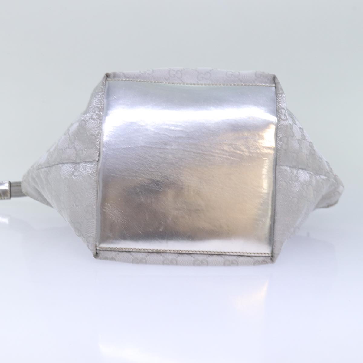 Gucci Gg Canvas Silver Canvas Tote Bag