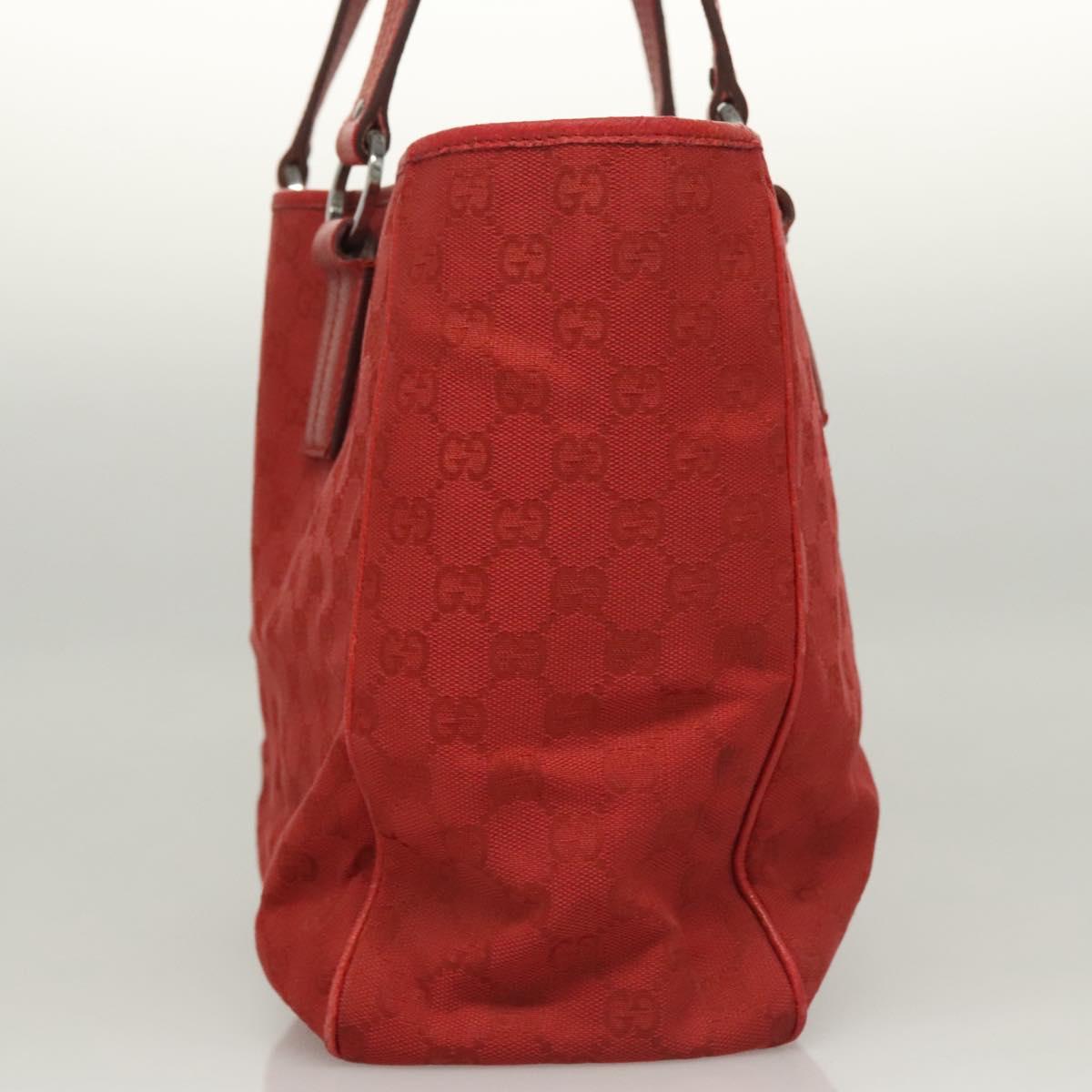 Gucci Gg Canvas Red Canvas Tote Bag