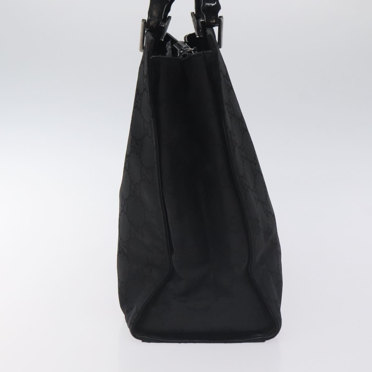 Gucci Bamboo Black Nylon Tote Bag