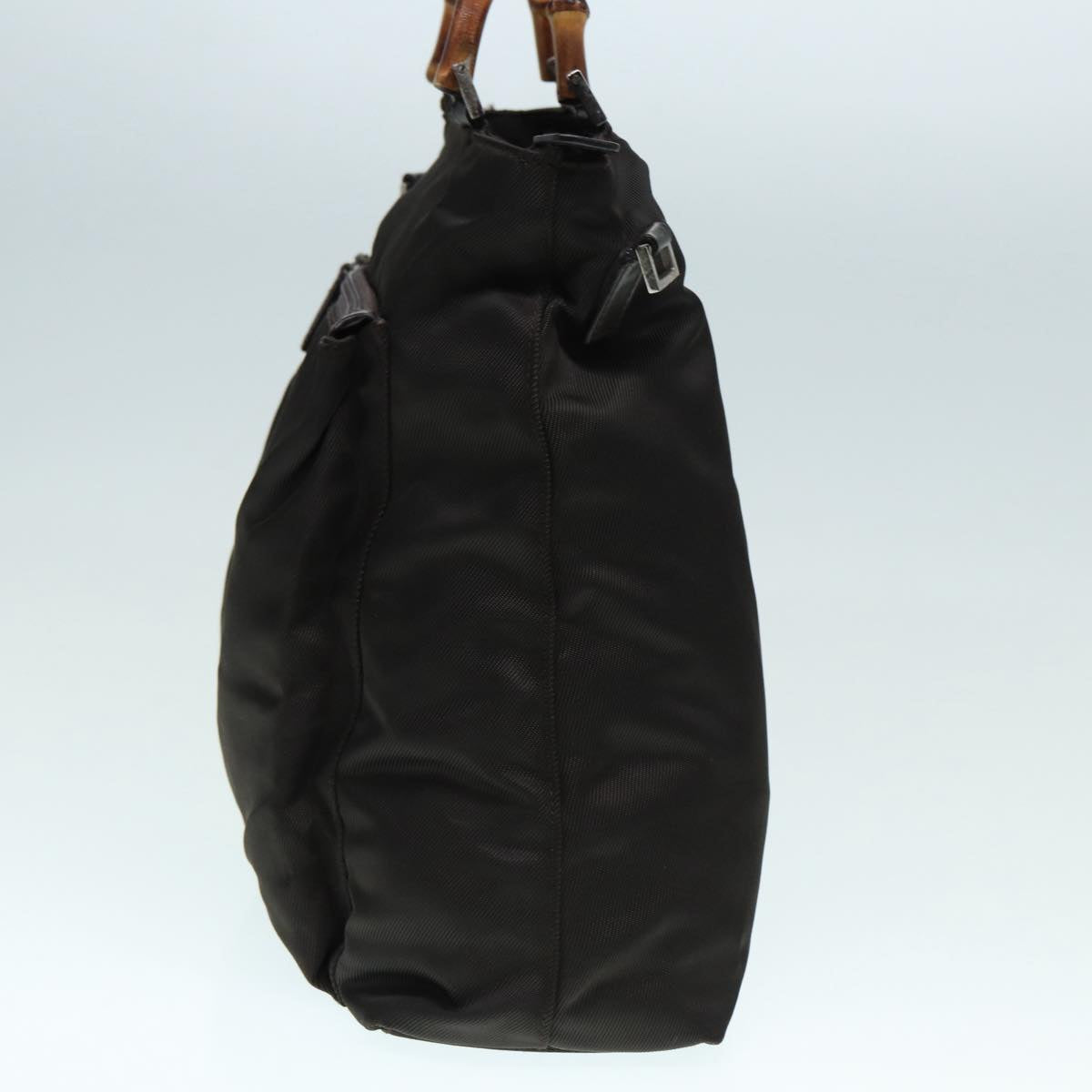 Gucci Bamboo Khaki Synthetic Tote Bag