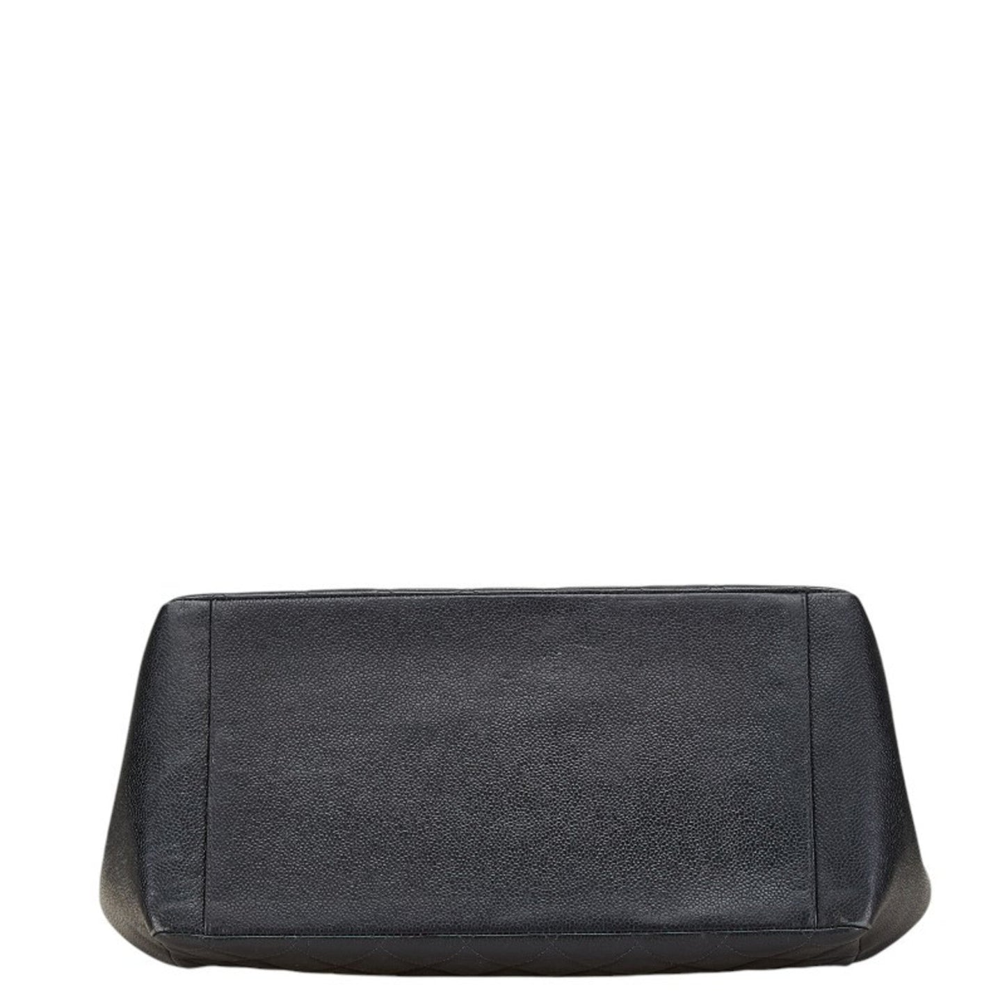 Chanel Black Grained Calfskin Handbag Tote Bag