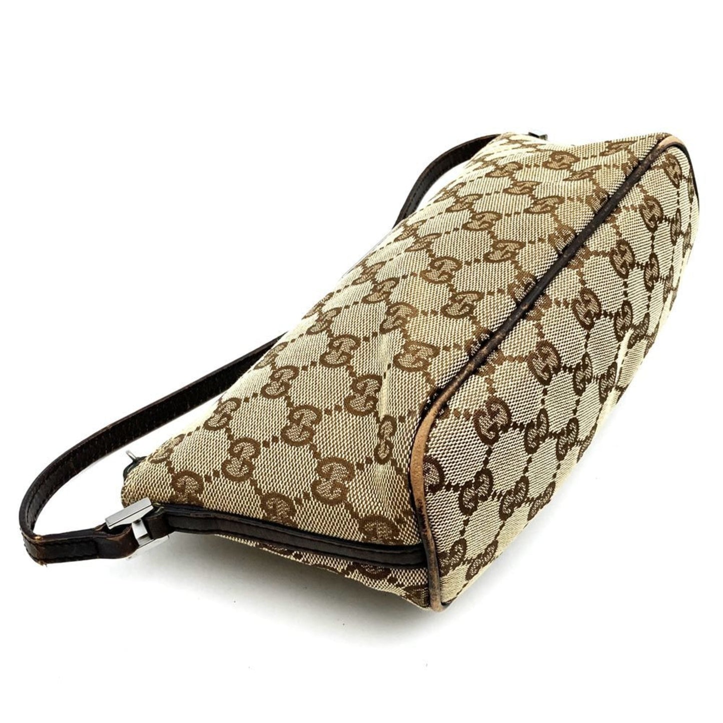 Gucci Brown Gg Canvas Handbag Pouch