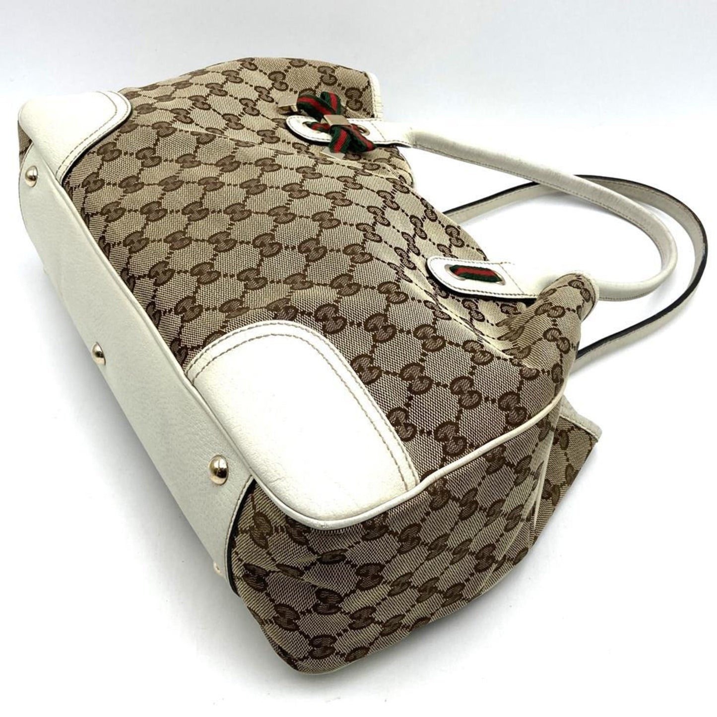 Gucci Sherry Line Brown Gg Canvas Shoulder Bag Tote Bag