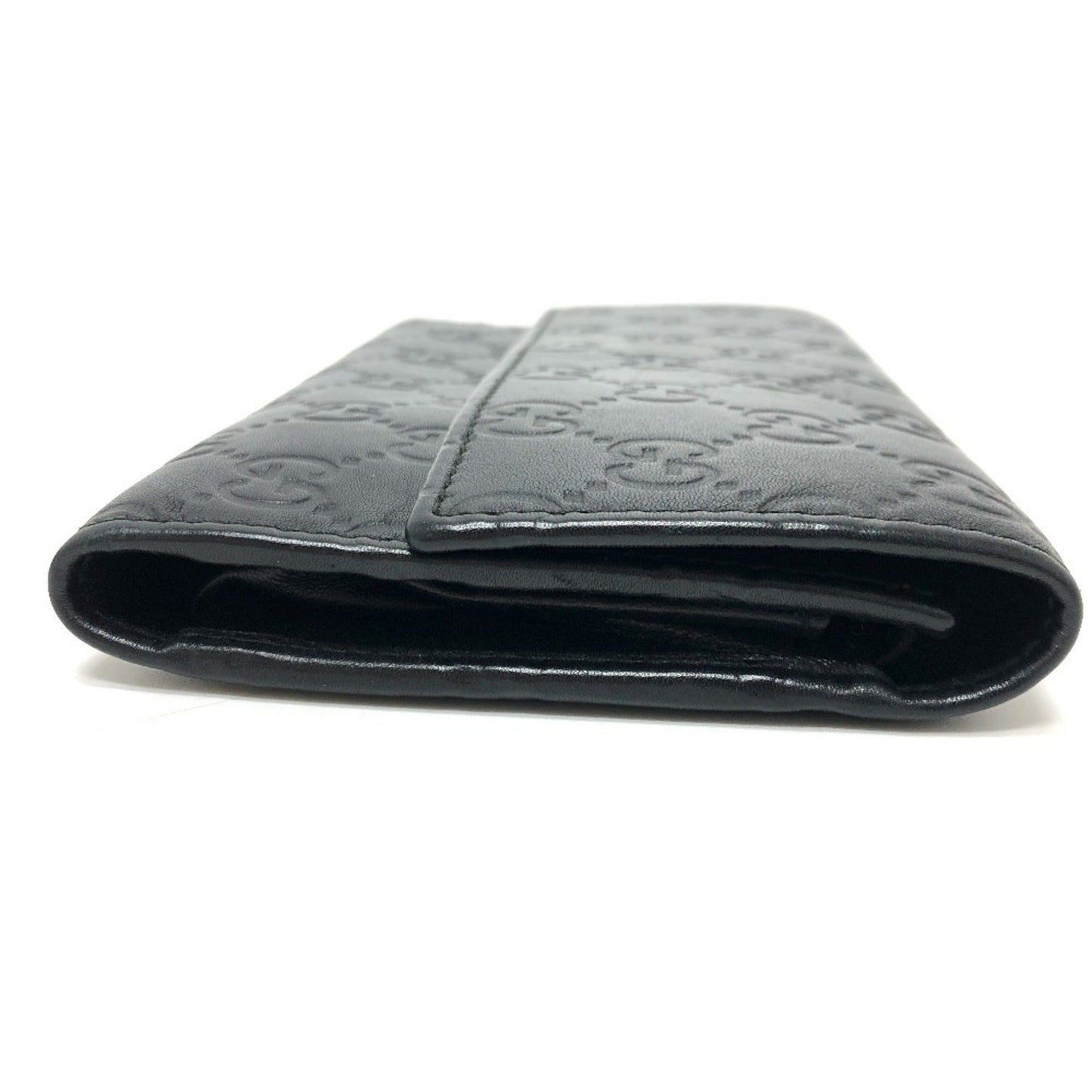 Gucci Black Leather Wallet (Tri-Fold)