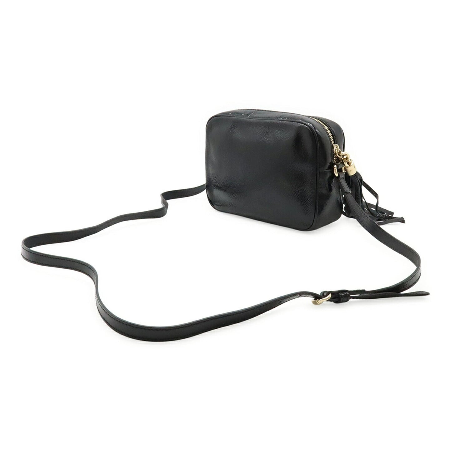 Gucci Black Leather Pochette Shoulder Bag