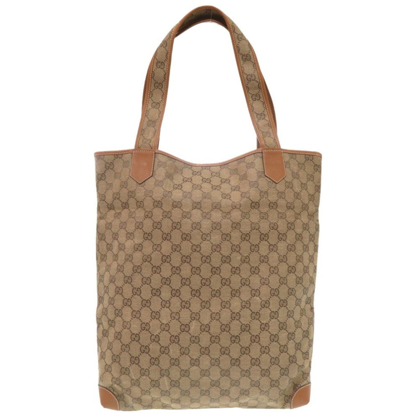 Gucci Beige Gg Canvas Tote Bag