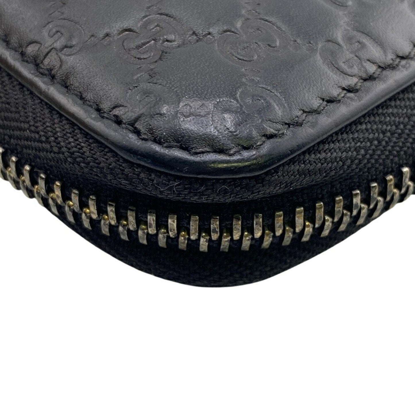 Gucci Microguccissima Black Leather Long Wallet (Bi-Fold)