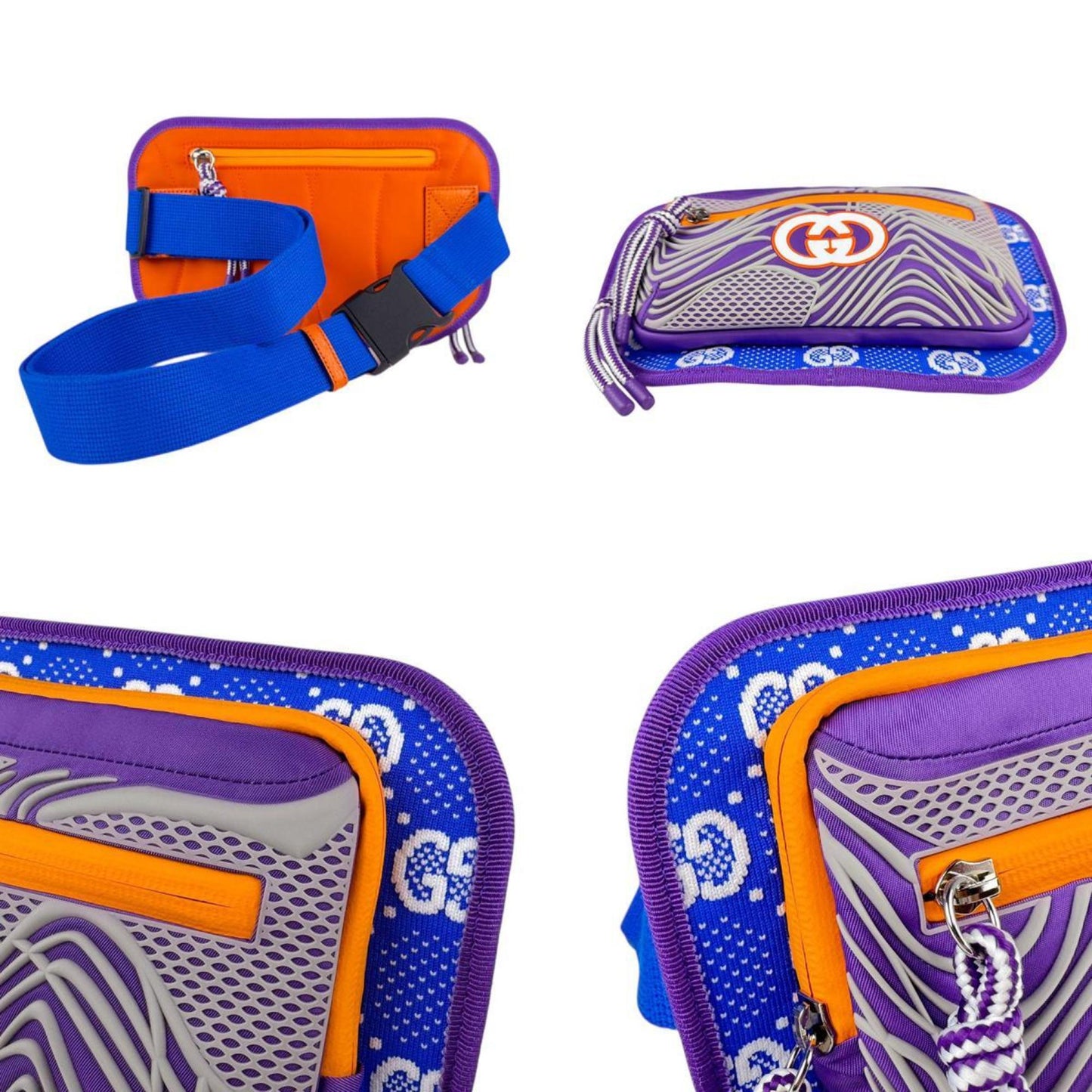 Gucci Multi-Color Nylon Rubber Fanny Pack