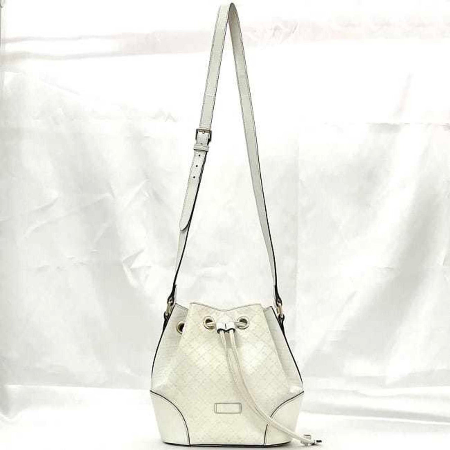 Gucci White Leather Shoulder Bag