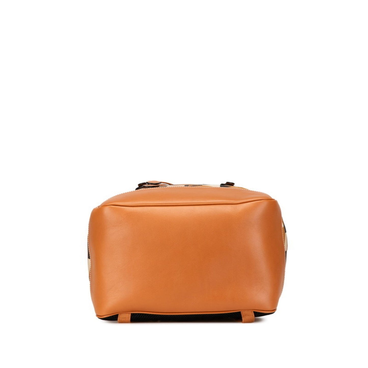 Gucci Beige Brown Red Color Nylon Leather Backpack