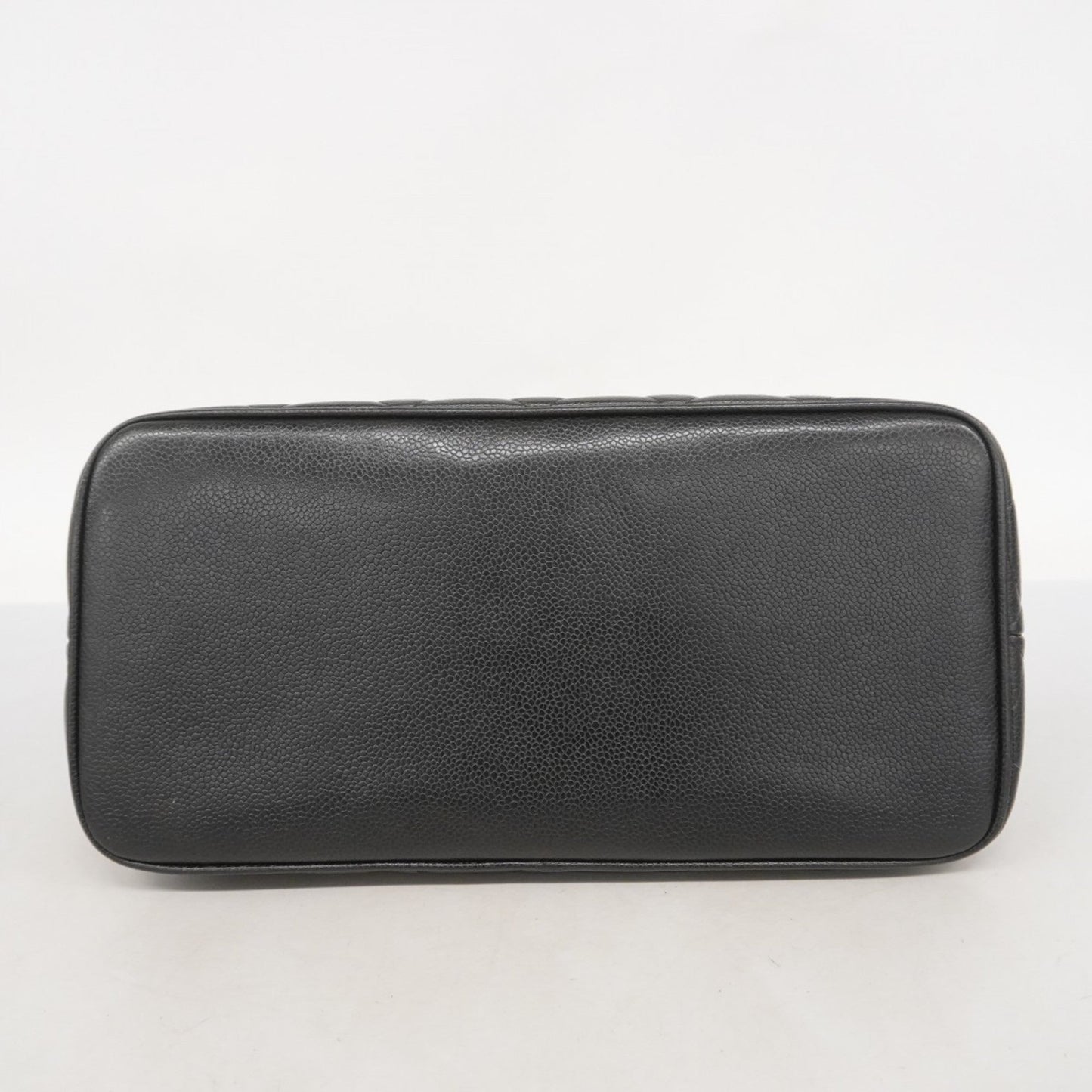 Chanel Black Grained Calfskin Tote Bag