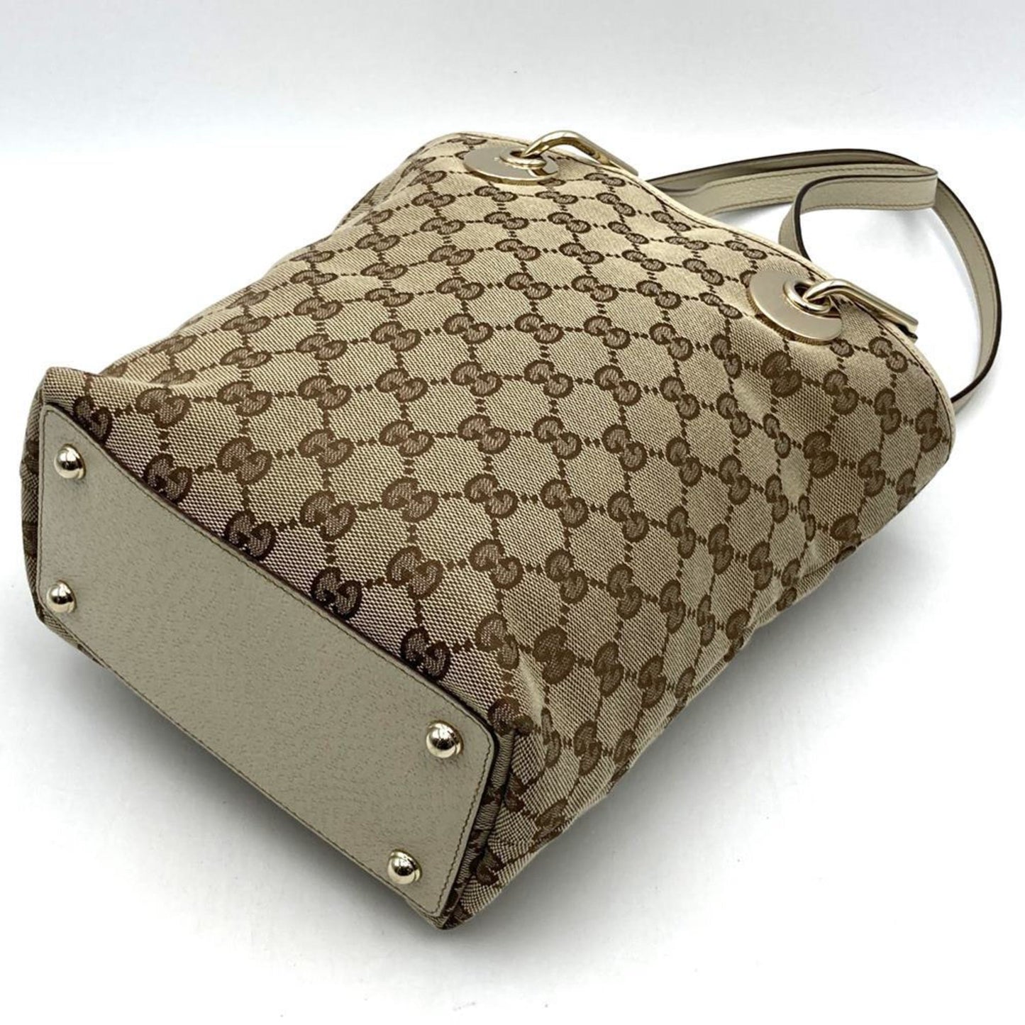 Gucci Gg Canvas Beige Gg Canvas Shoulder Bag Tote Bag