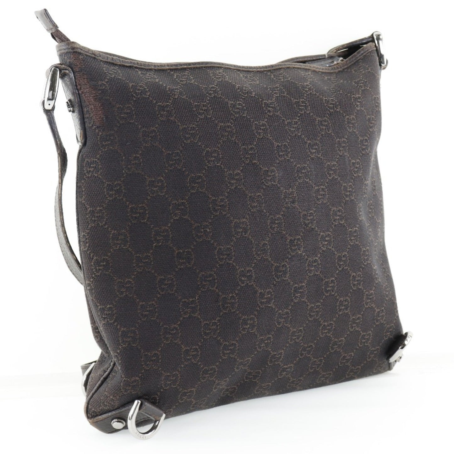 Gucci Abbey Brown Gg Canvas Shoulder Bag