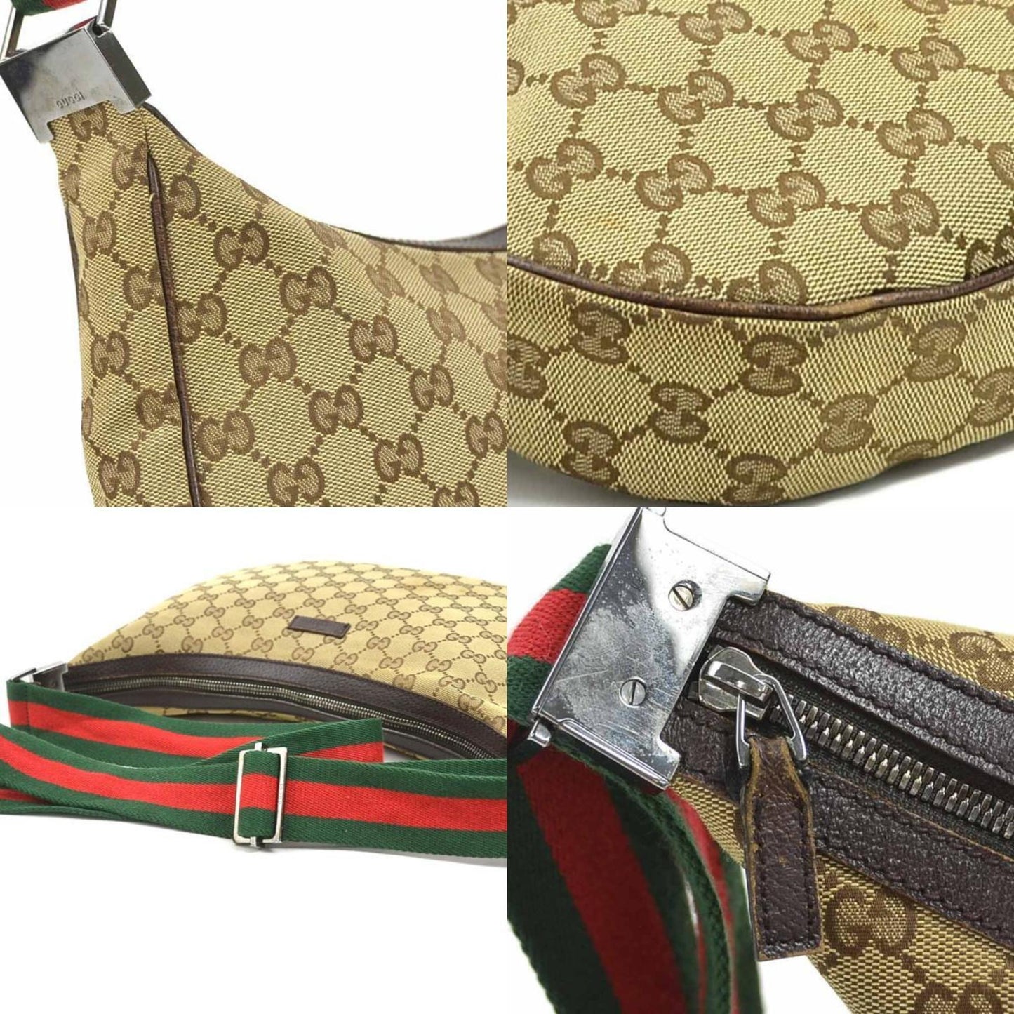Gucci Brown Gg Canvas Shoulder Bag