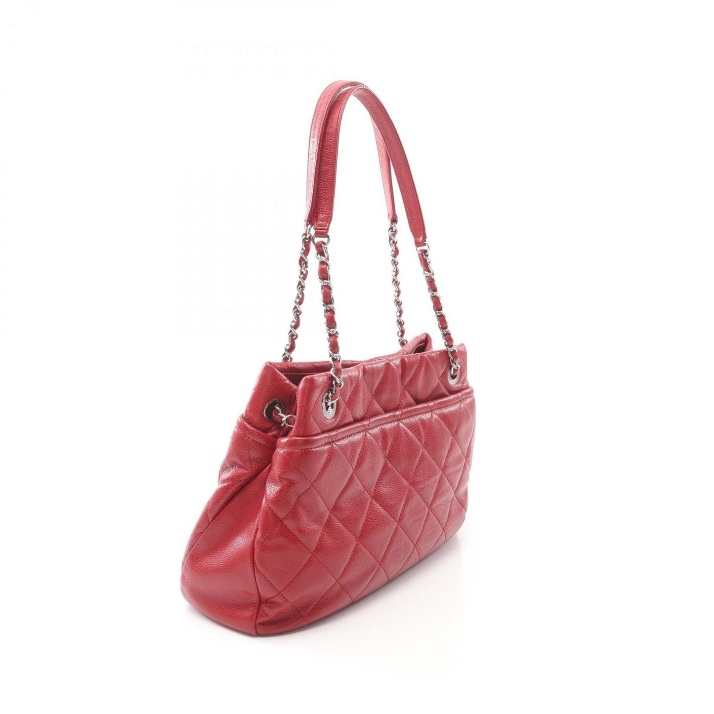 Chanel Red Color Leather Tote Bag