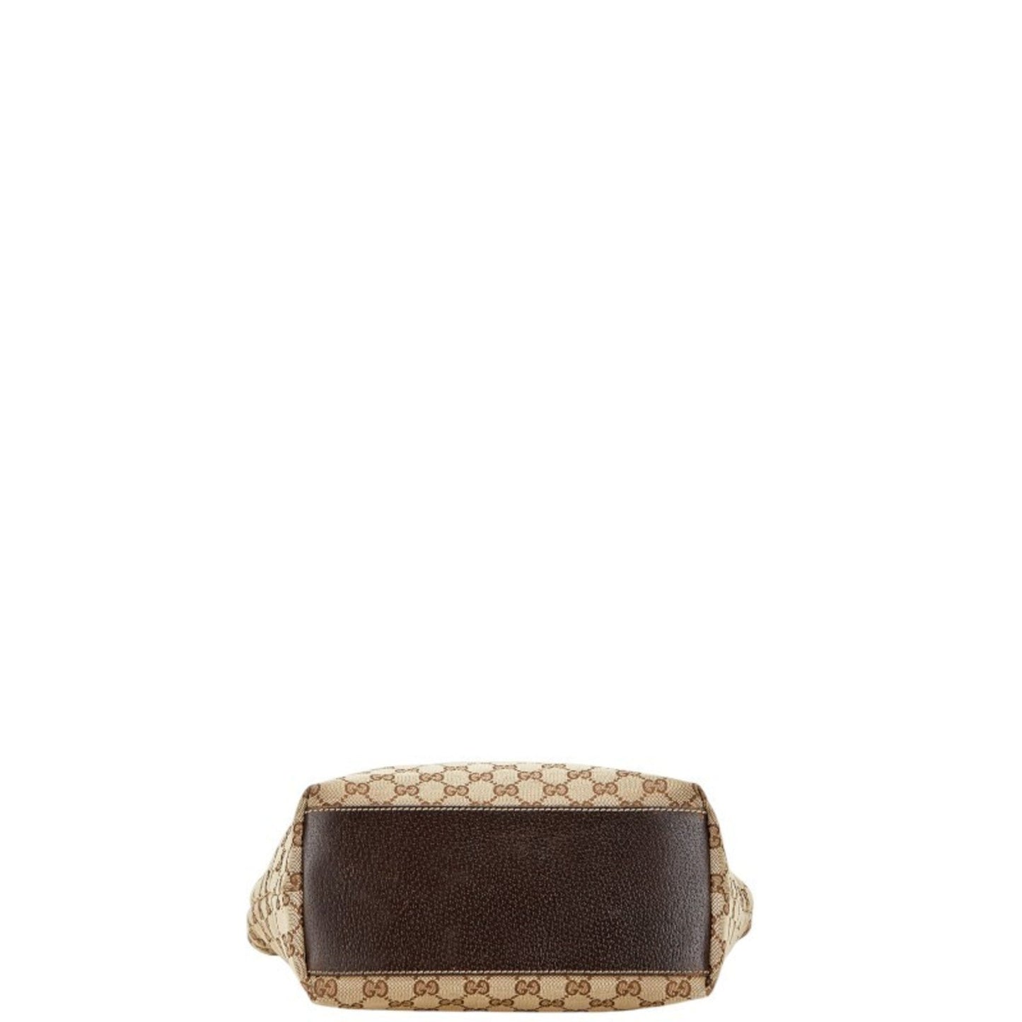 Gucci Gg Canvas Beige Brown Gg Canvas Leather Shoulder Bag Tote Bag