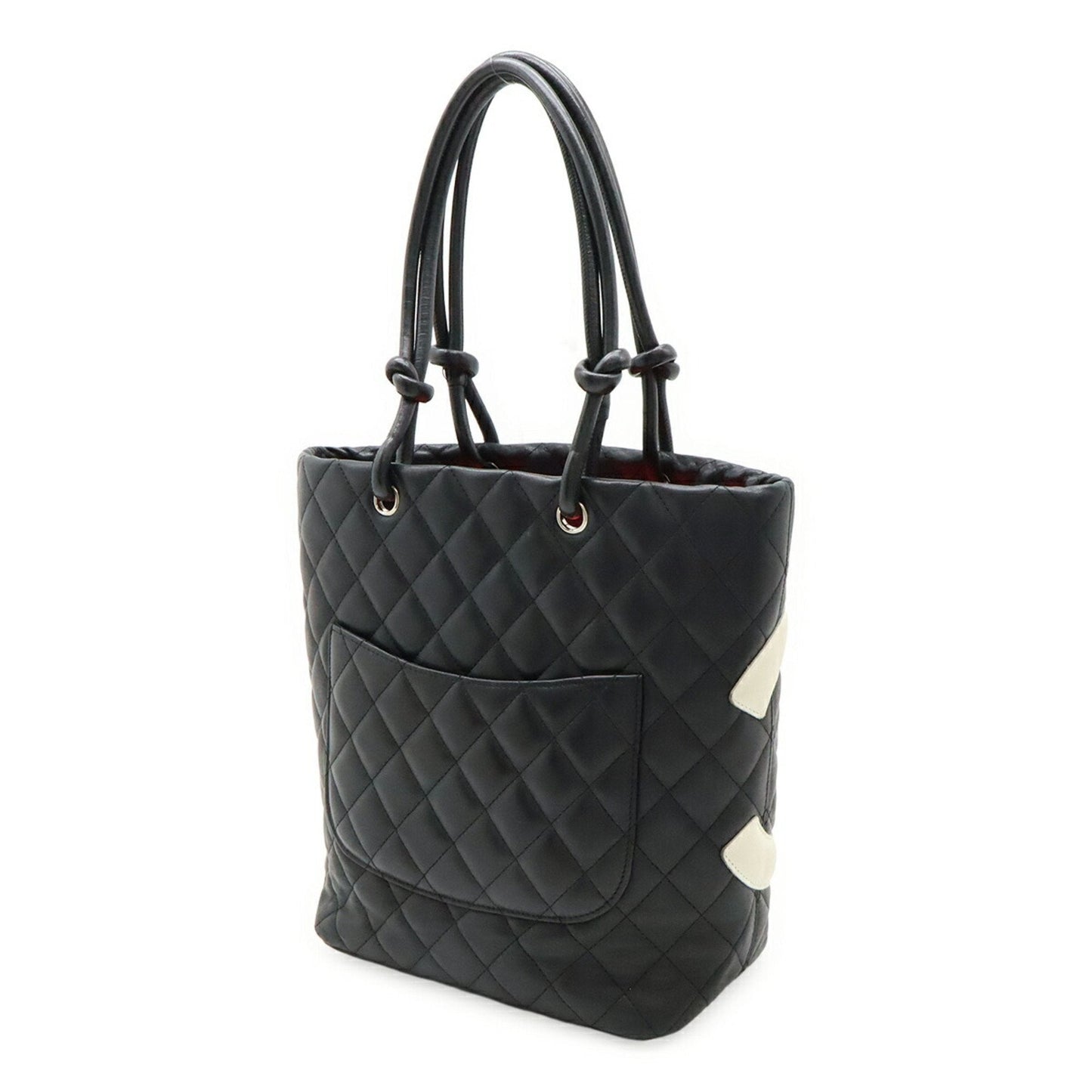 Chanel Black White Cambon Ligne Shoulder Bag Tote Bag