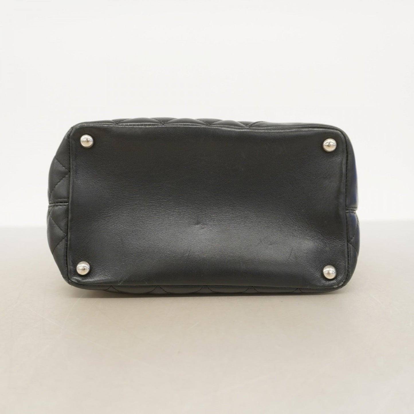 Chanel Black Leather Tote Bag