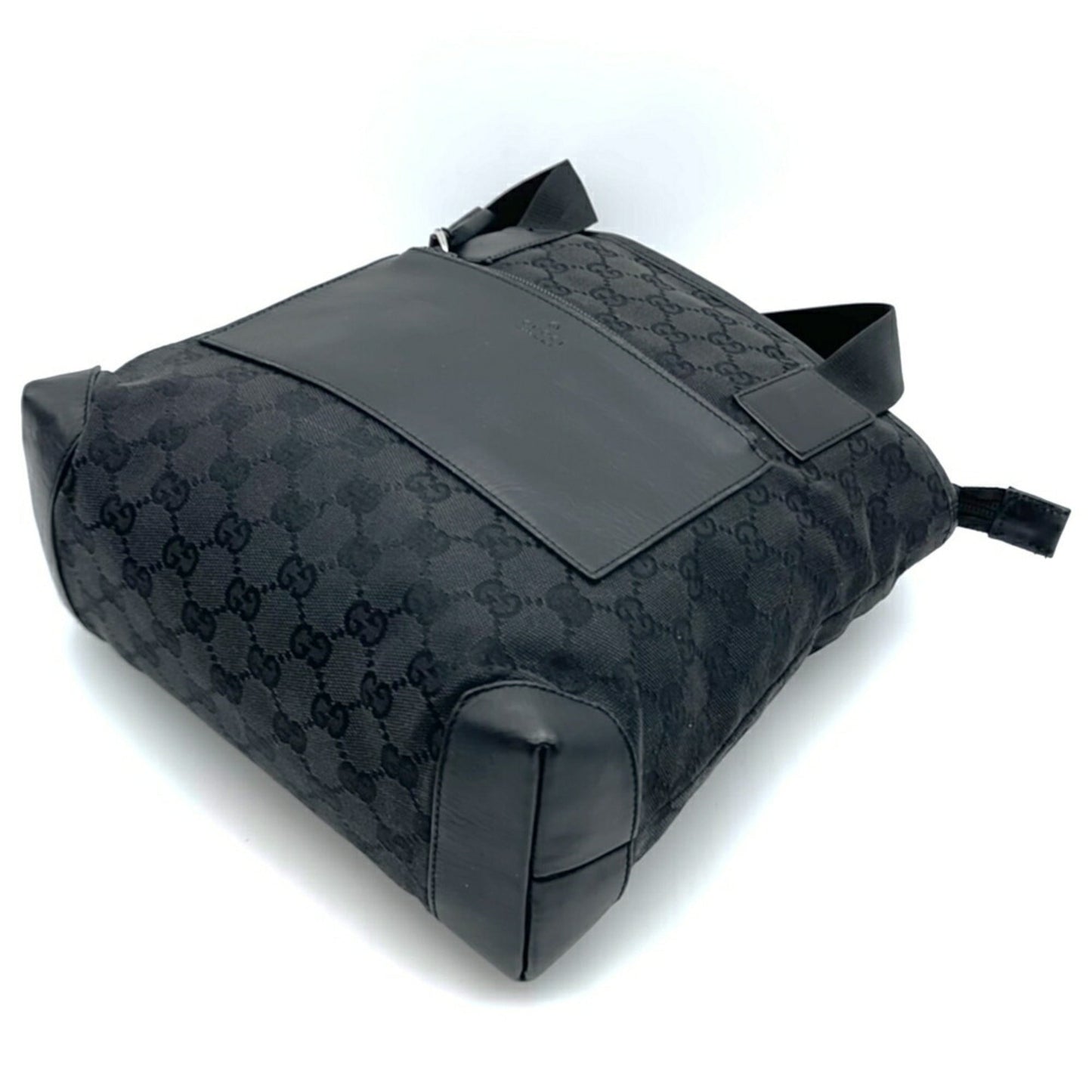 Gucci Black Gg Canvas Tote Bag