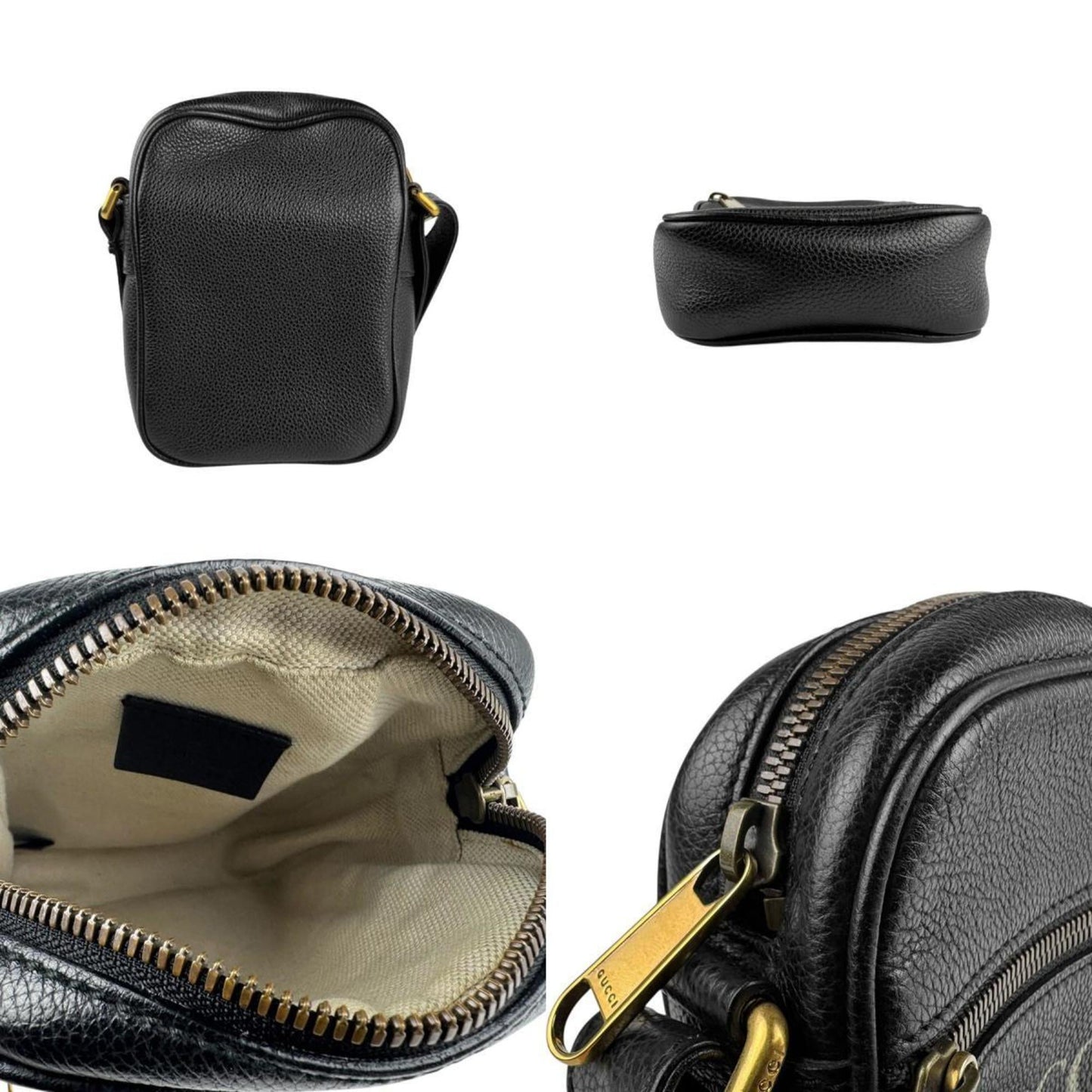 Gucci Black Leather Shoulder Bag