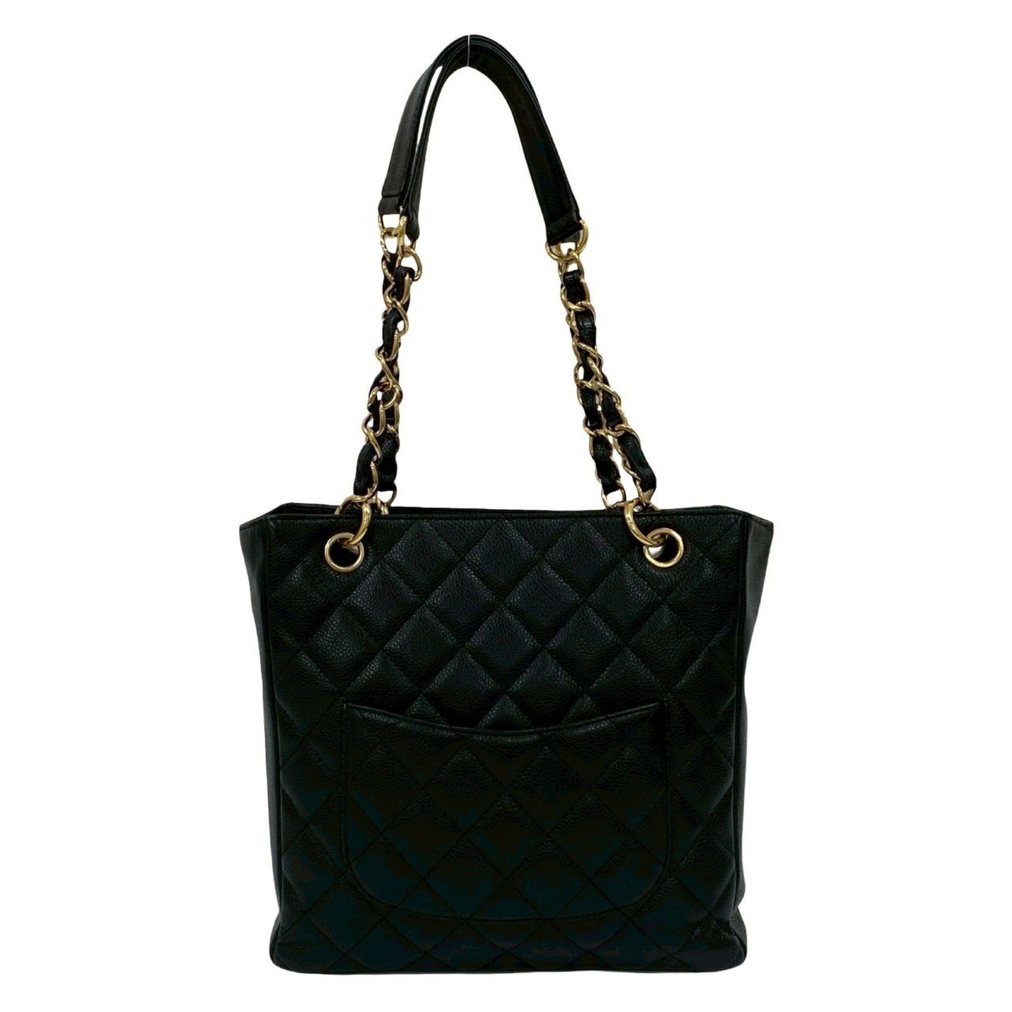 Chanel Black Grained Calfskin Tote Bag