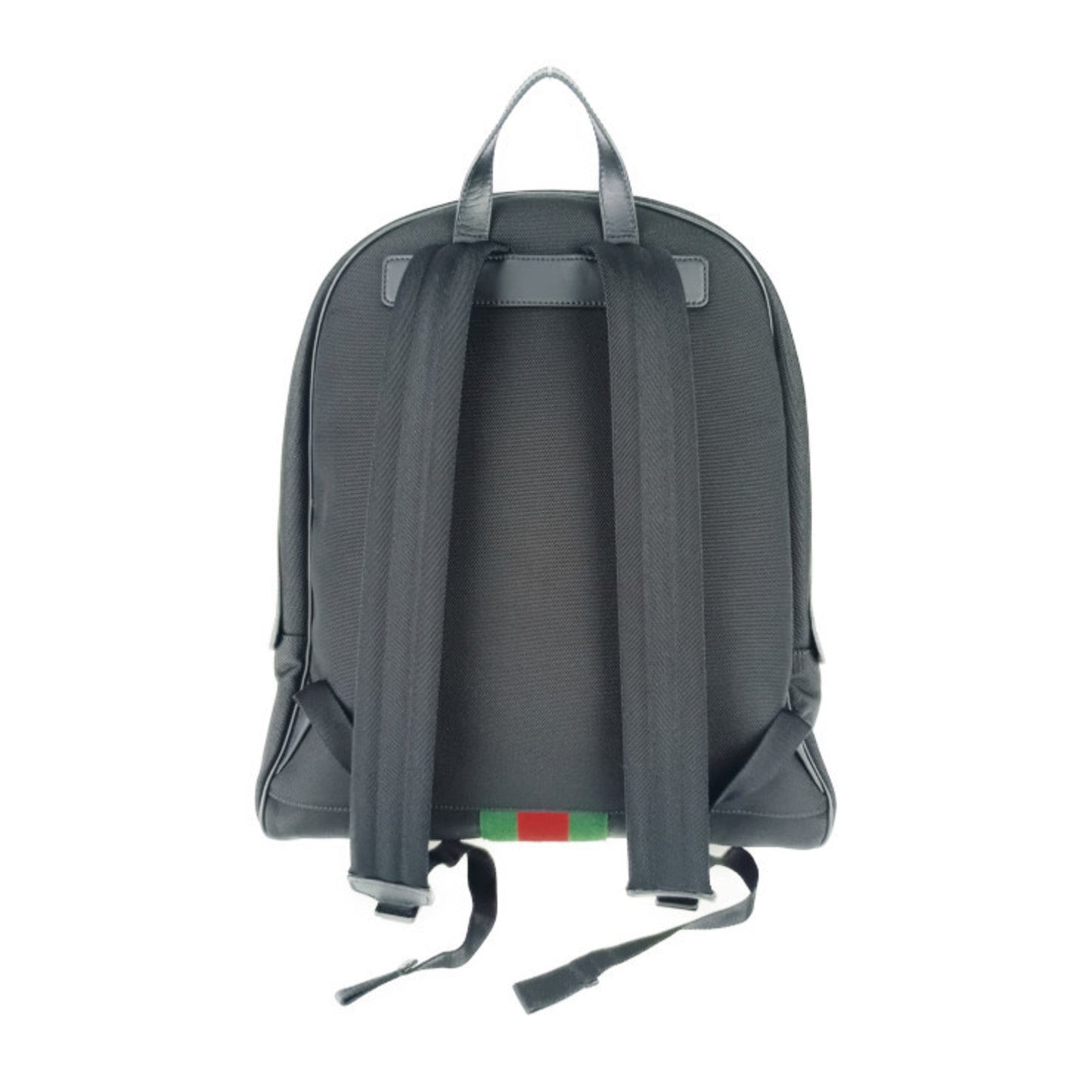 Gucci Black Canvas Leather Backpack