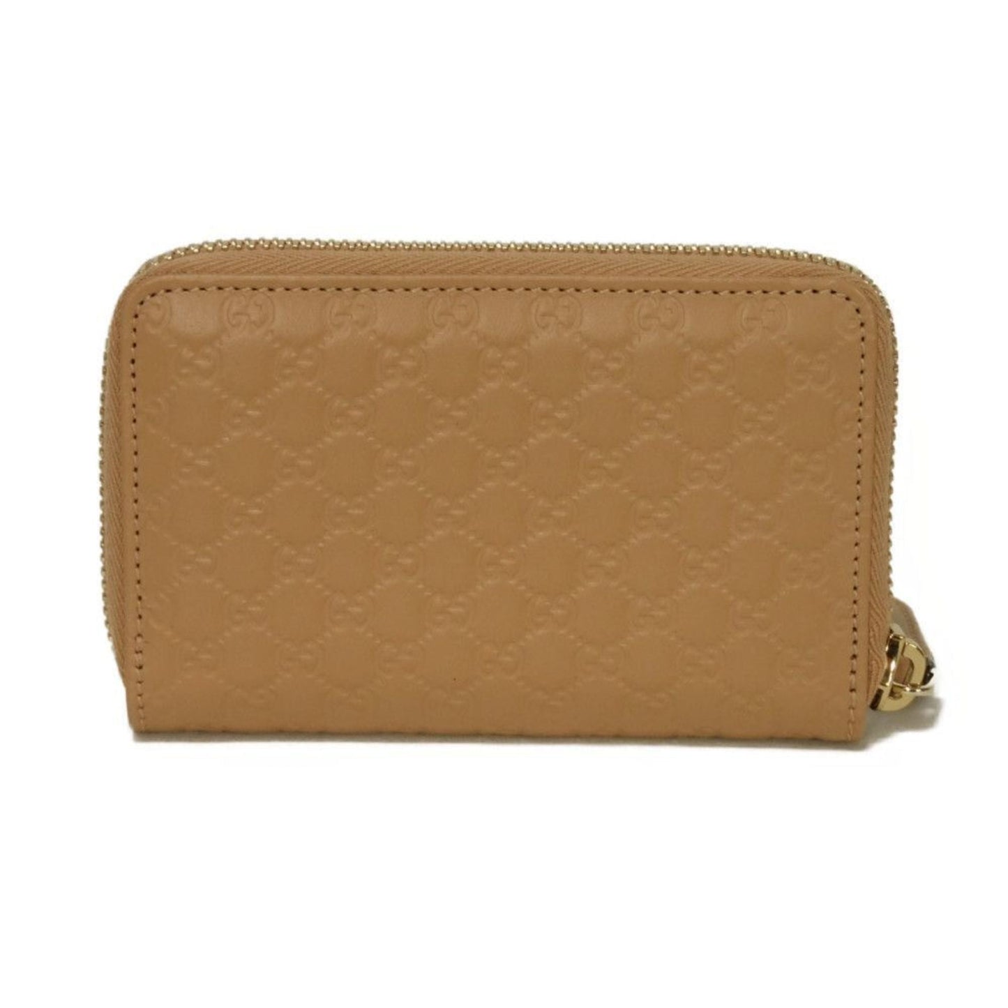 Gucci Beige Gg Leather Coin Purse/Coin Case
